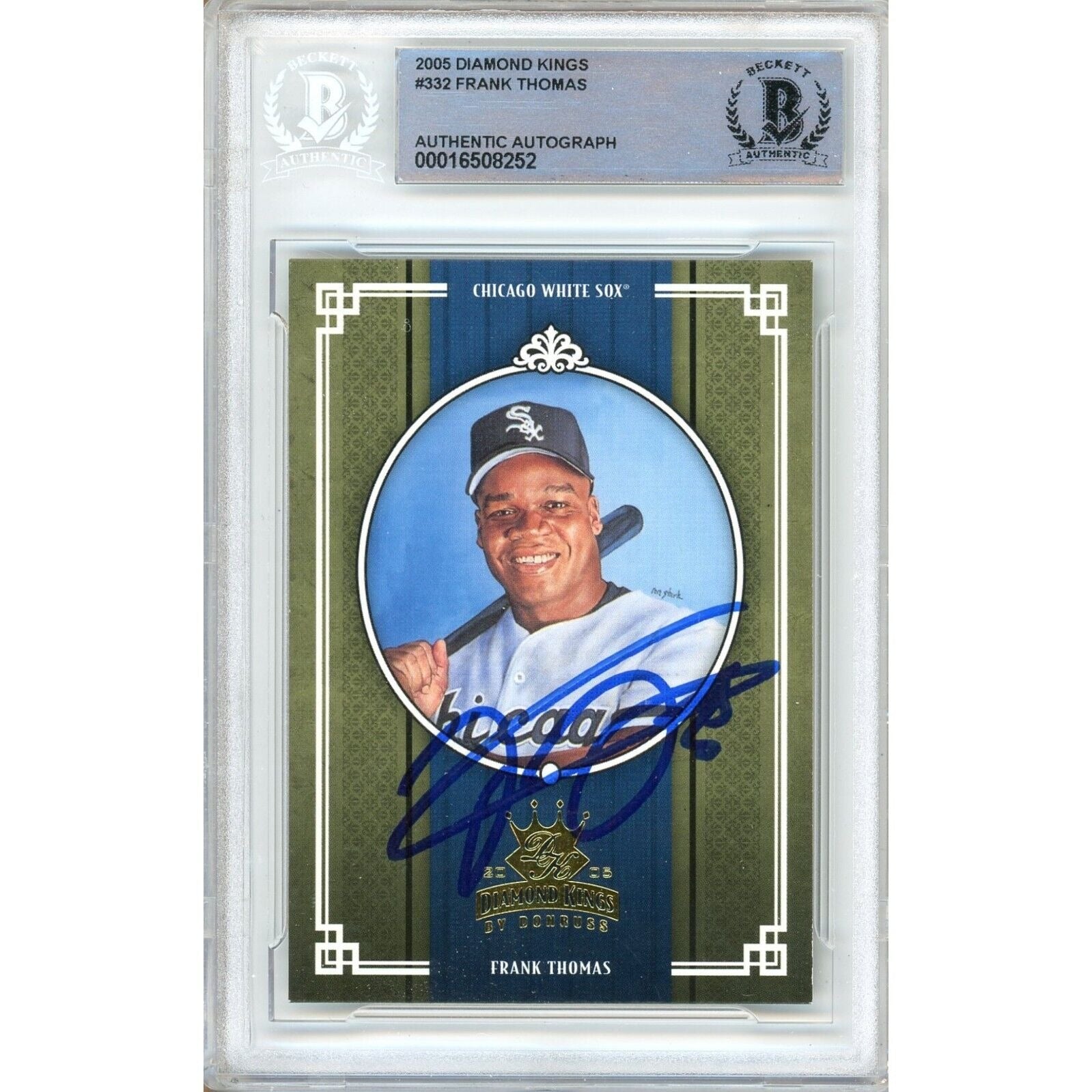 2005 Donruss #00016508252 Sox Autographed Trading Card – Beckett BAS