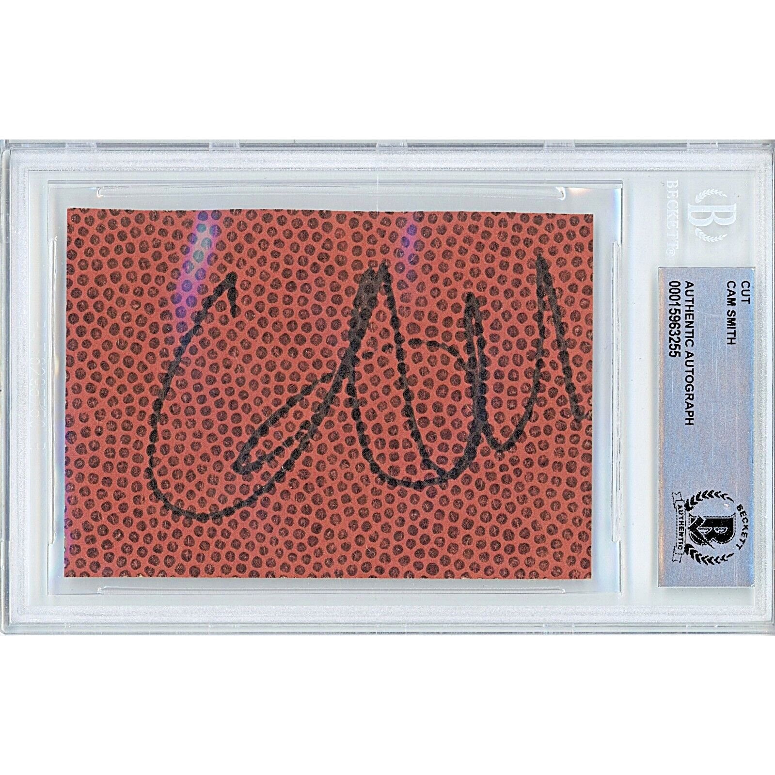Cam Smith South Carolina Gamecocks Autographed Cut – Beckett BAS