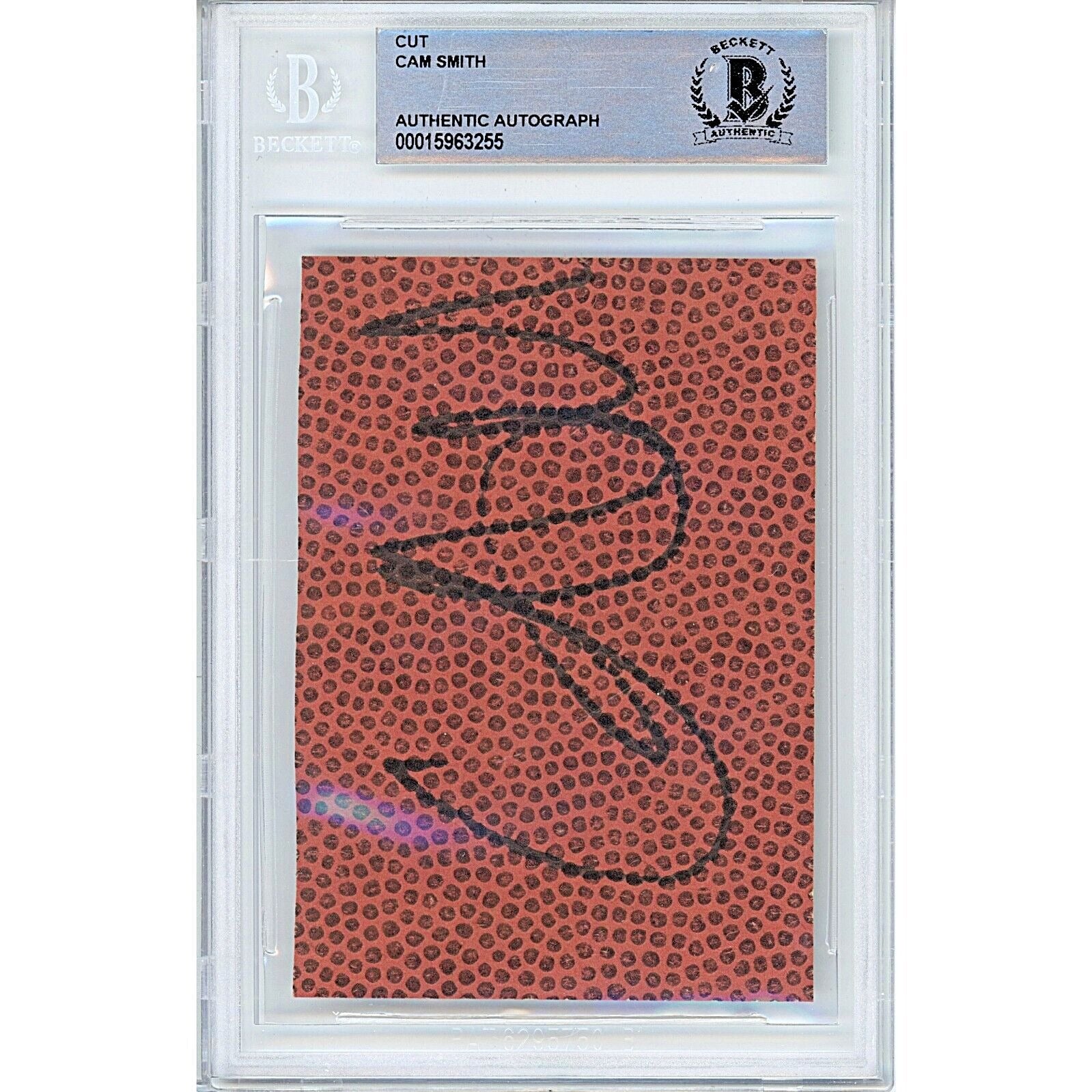 Cam Smith South Carolina Gamecocks Signed Cut – Beckett BAS