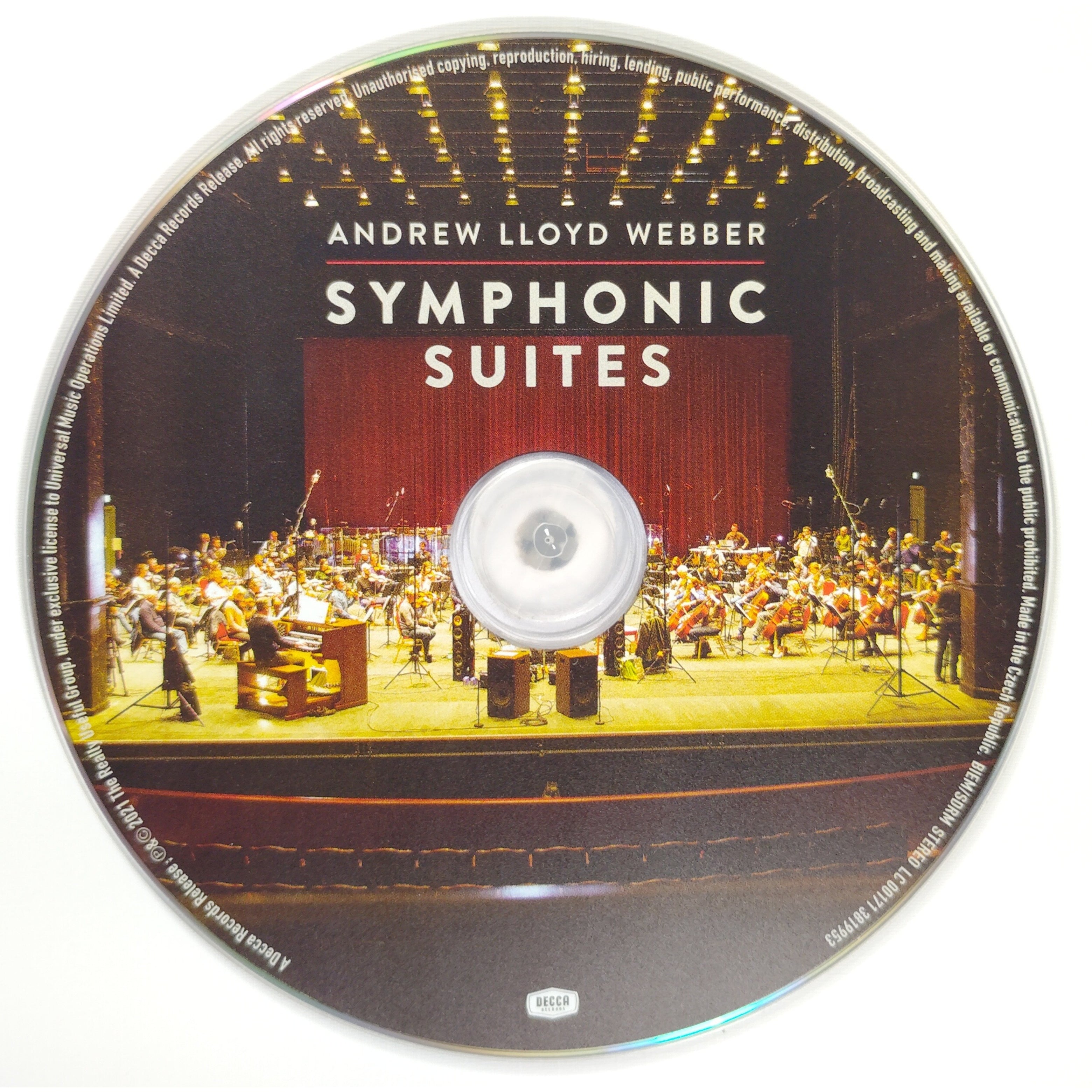 Andrew Lloyd Webber Autographed Symphonic Cd Beckett BAS