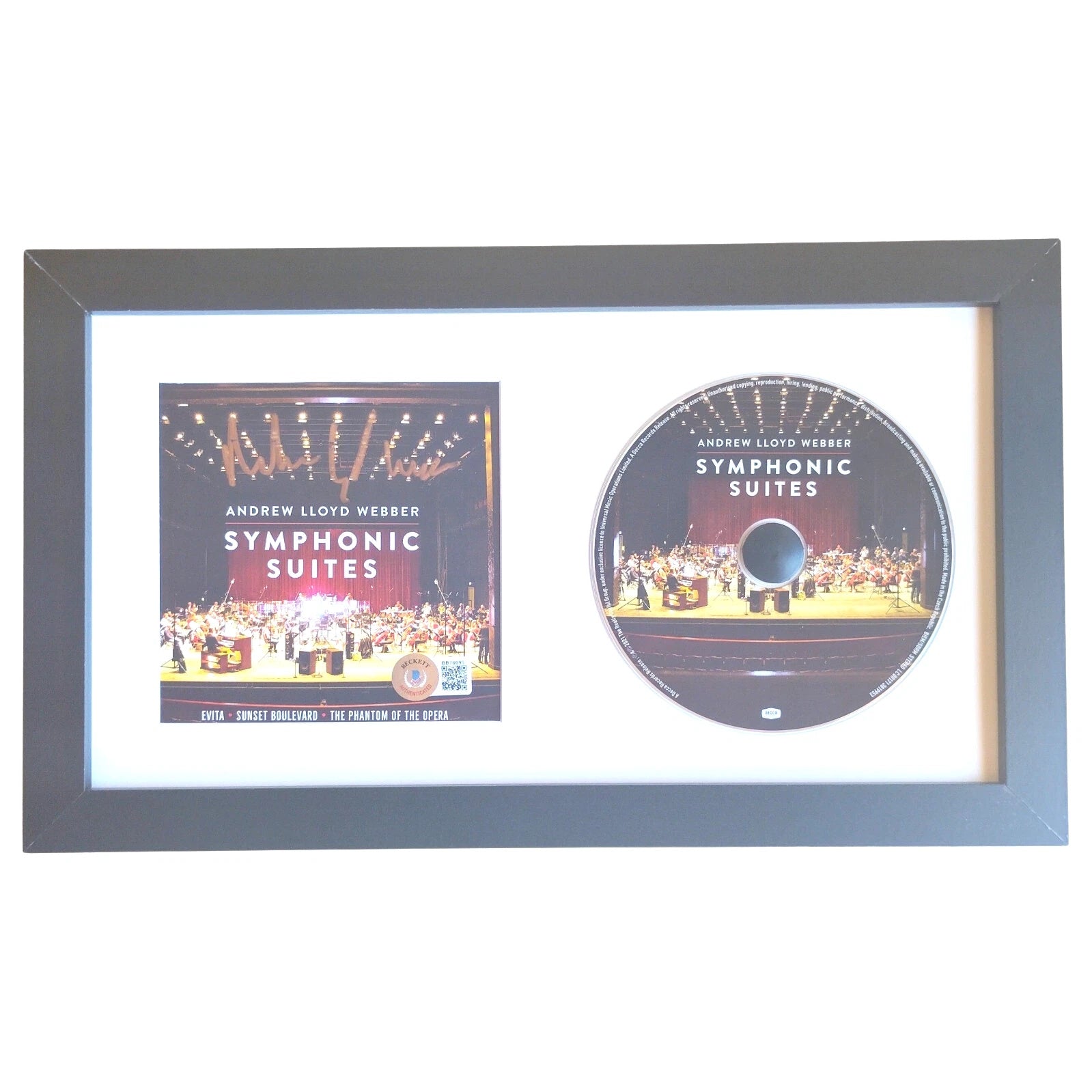 Andrew Lloyd Webber Signed Symphonic Autographed Cd Beckett BAS