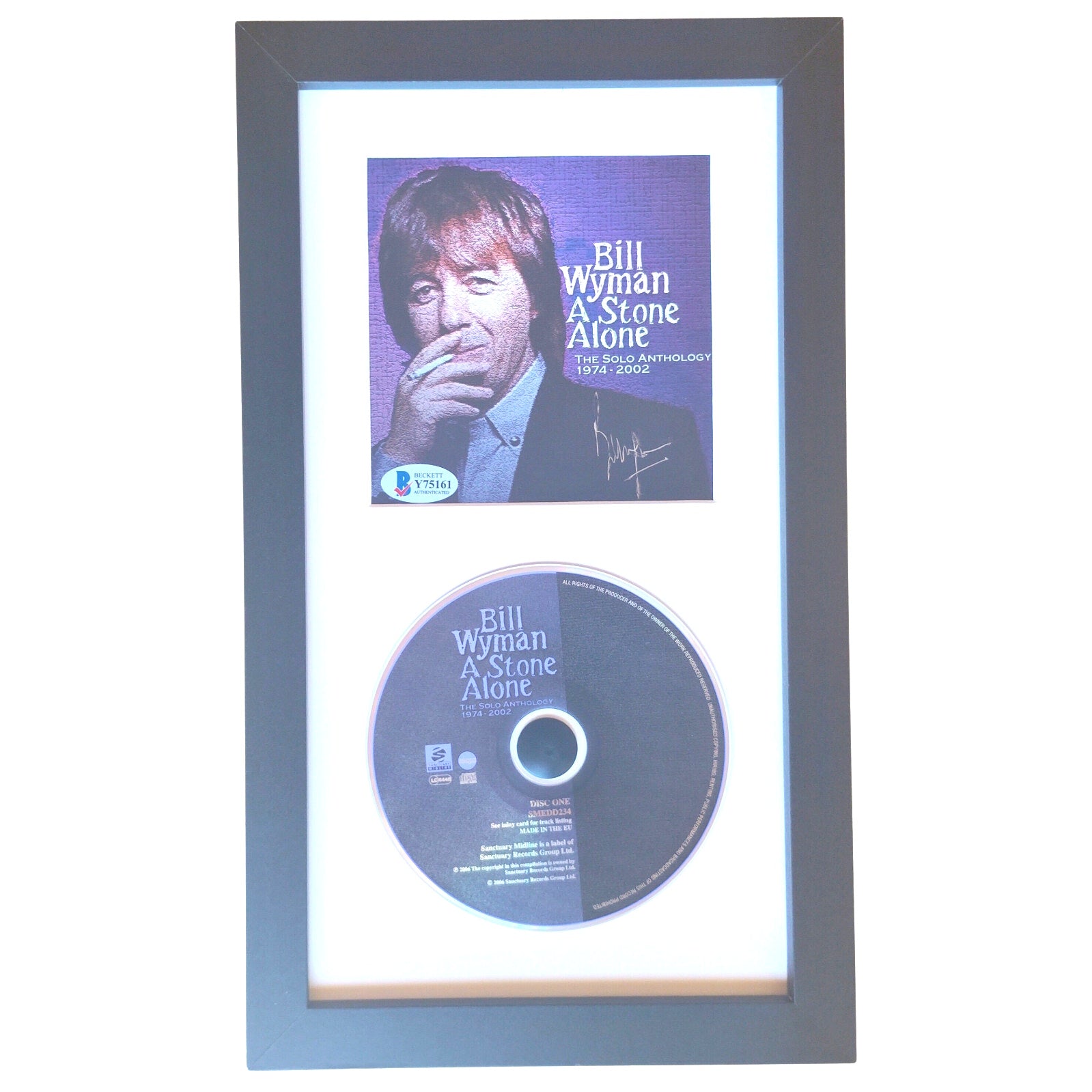 Bill Wyman Autographed Cd Beckett BAS