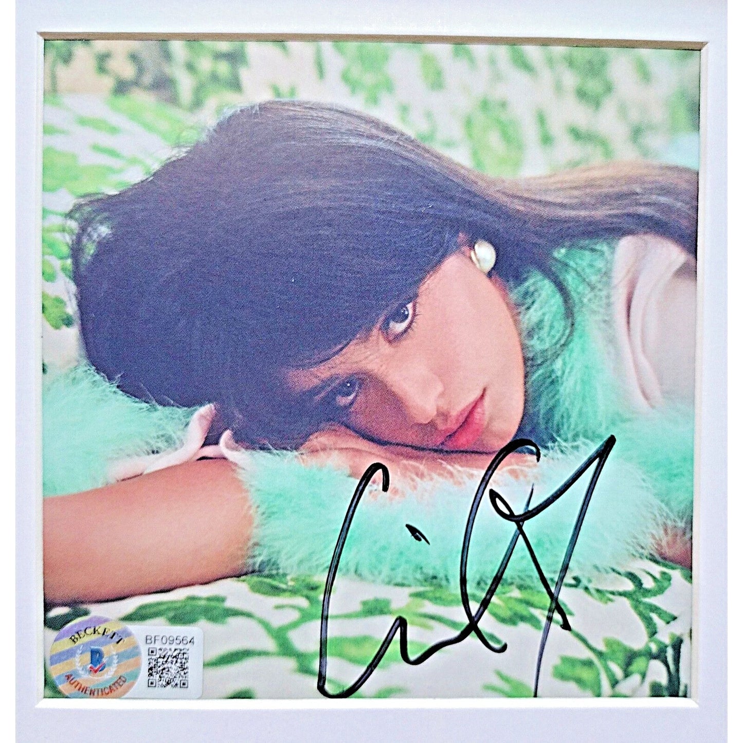 Camila Cabello signed microphone – signature close-up – Beckett COA