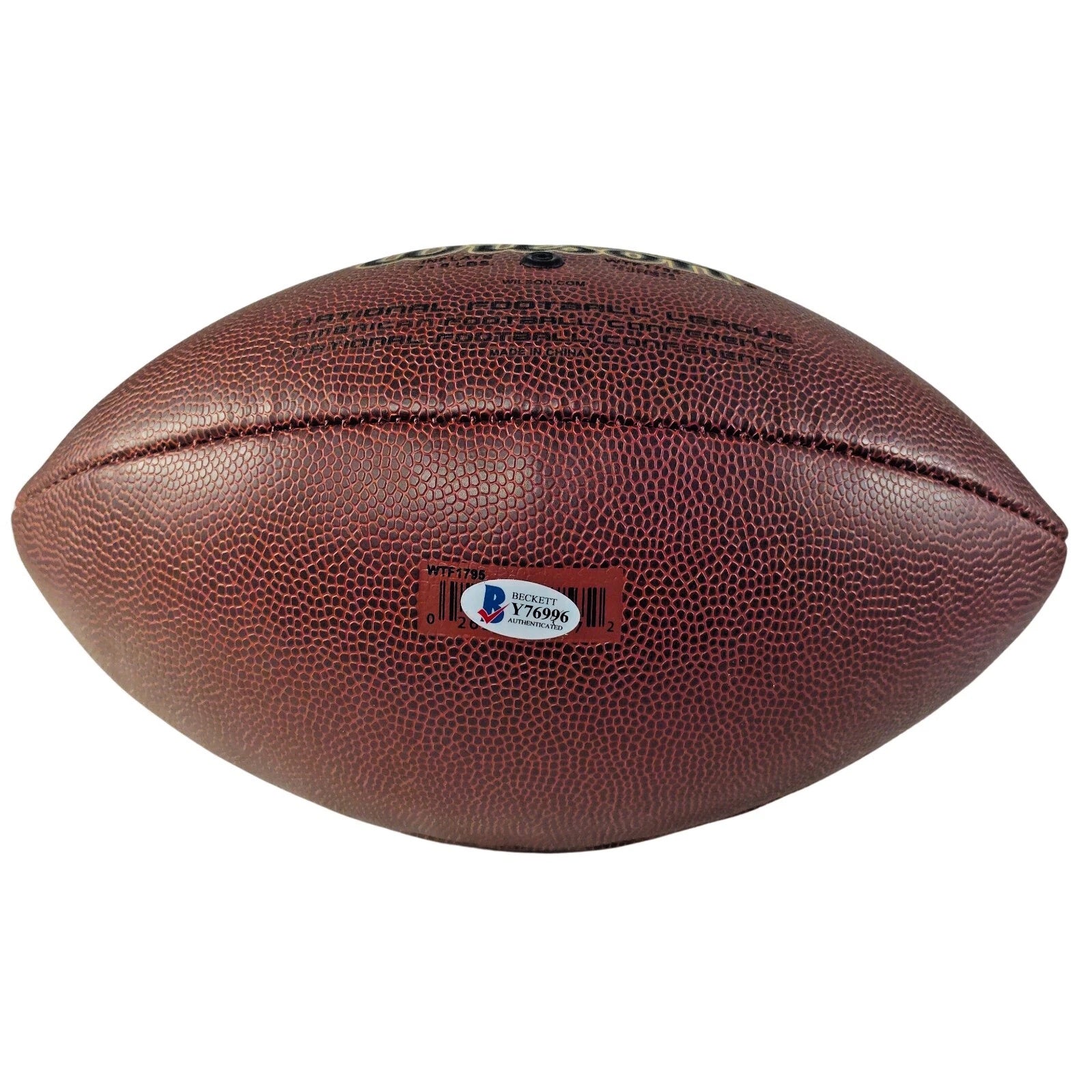 Clinton Portis Autograph Football – Beckett BAS