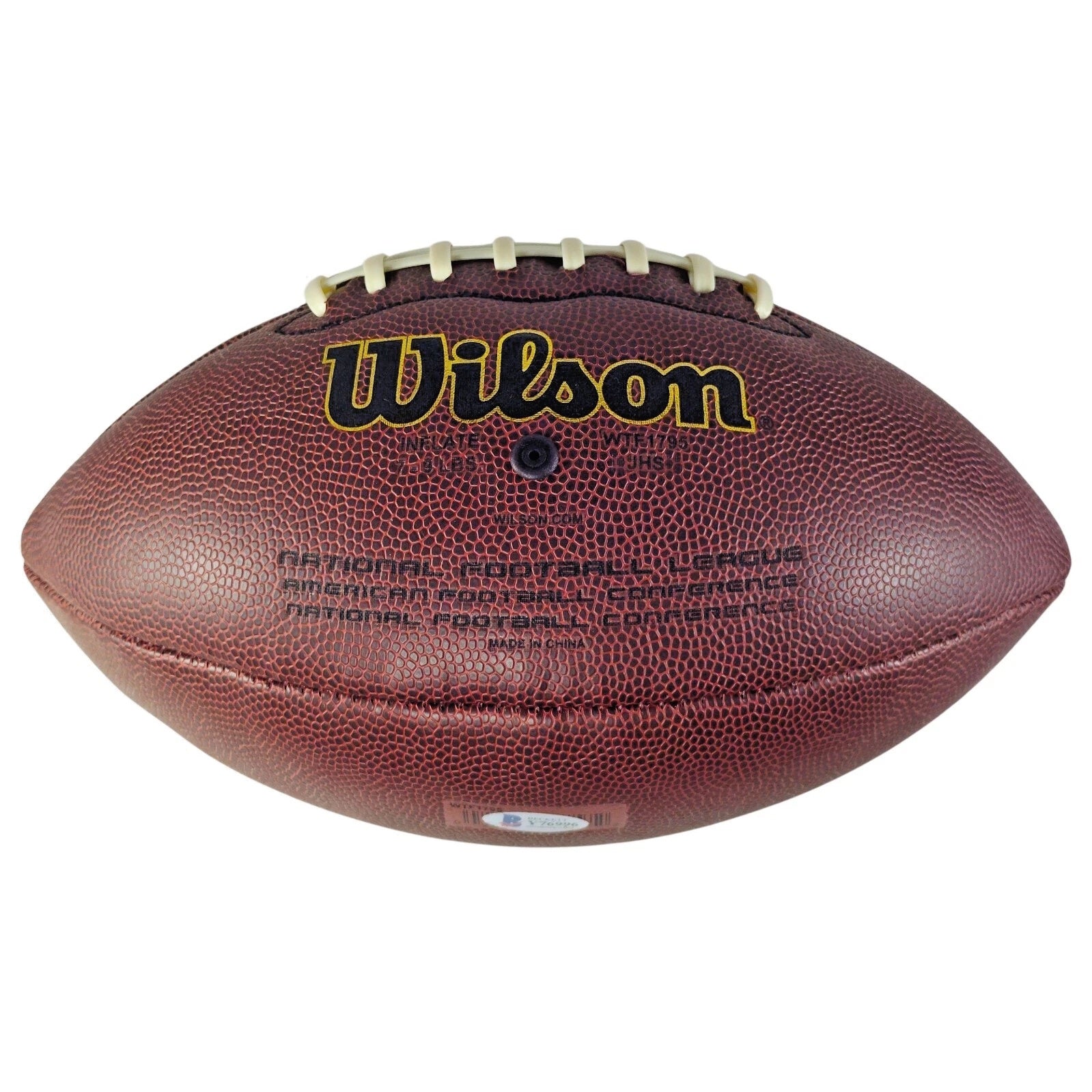Clinton Portis Signed Football – Beckett BAS