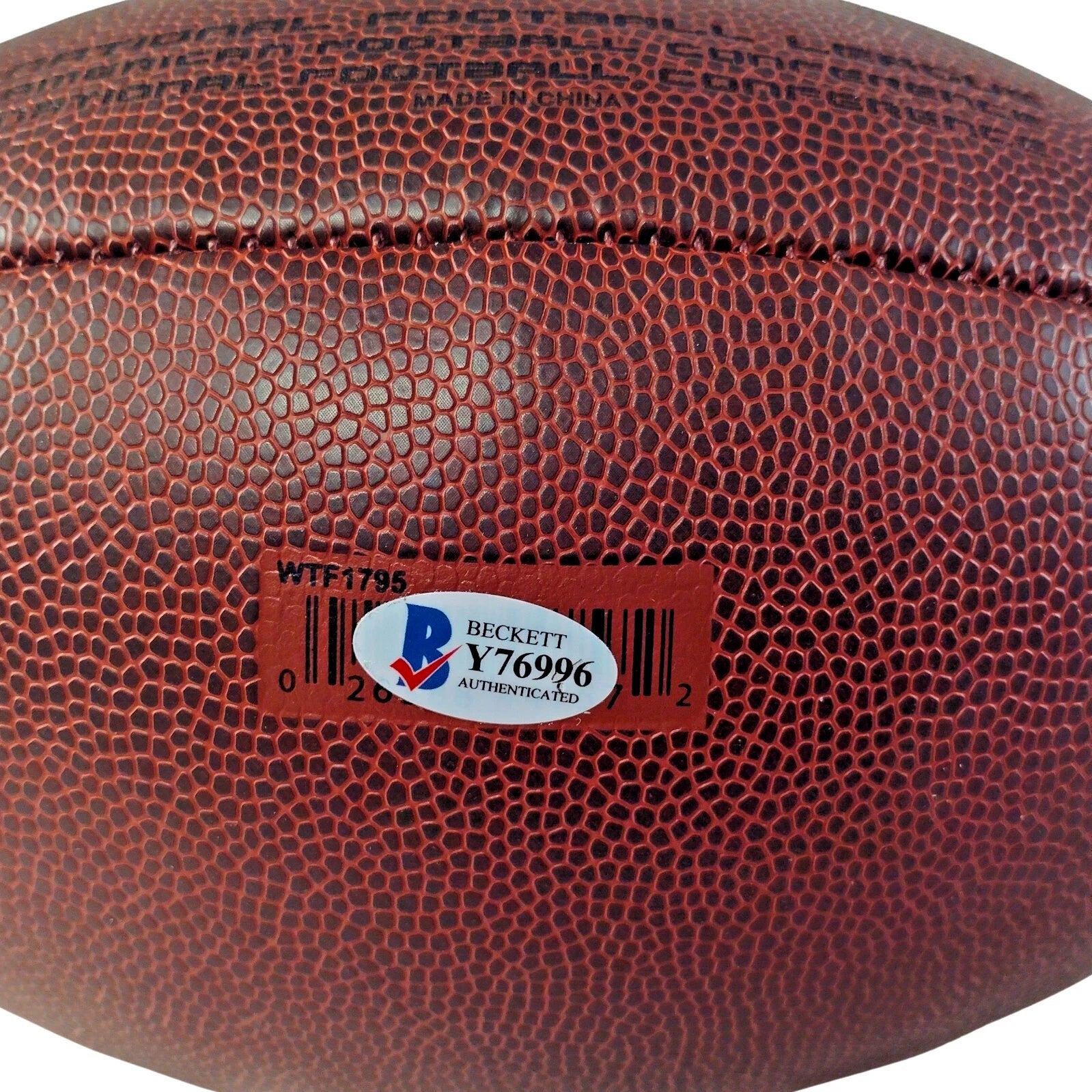 Clinton Portis Autograph Football – Beckett BAS
