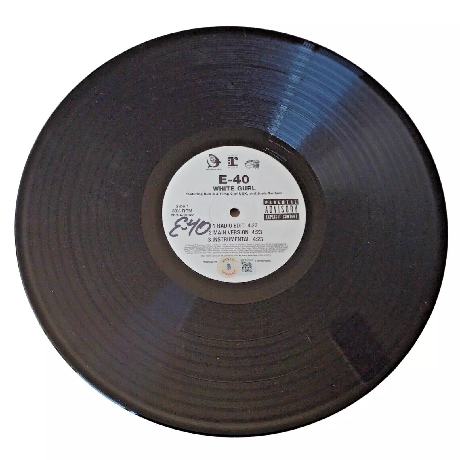 Autographed Just Trading Card Beckett BAS