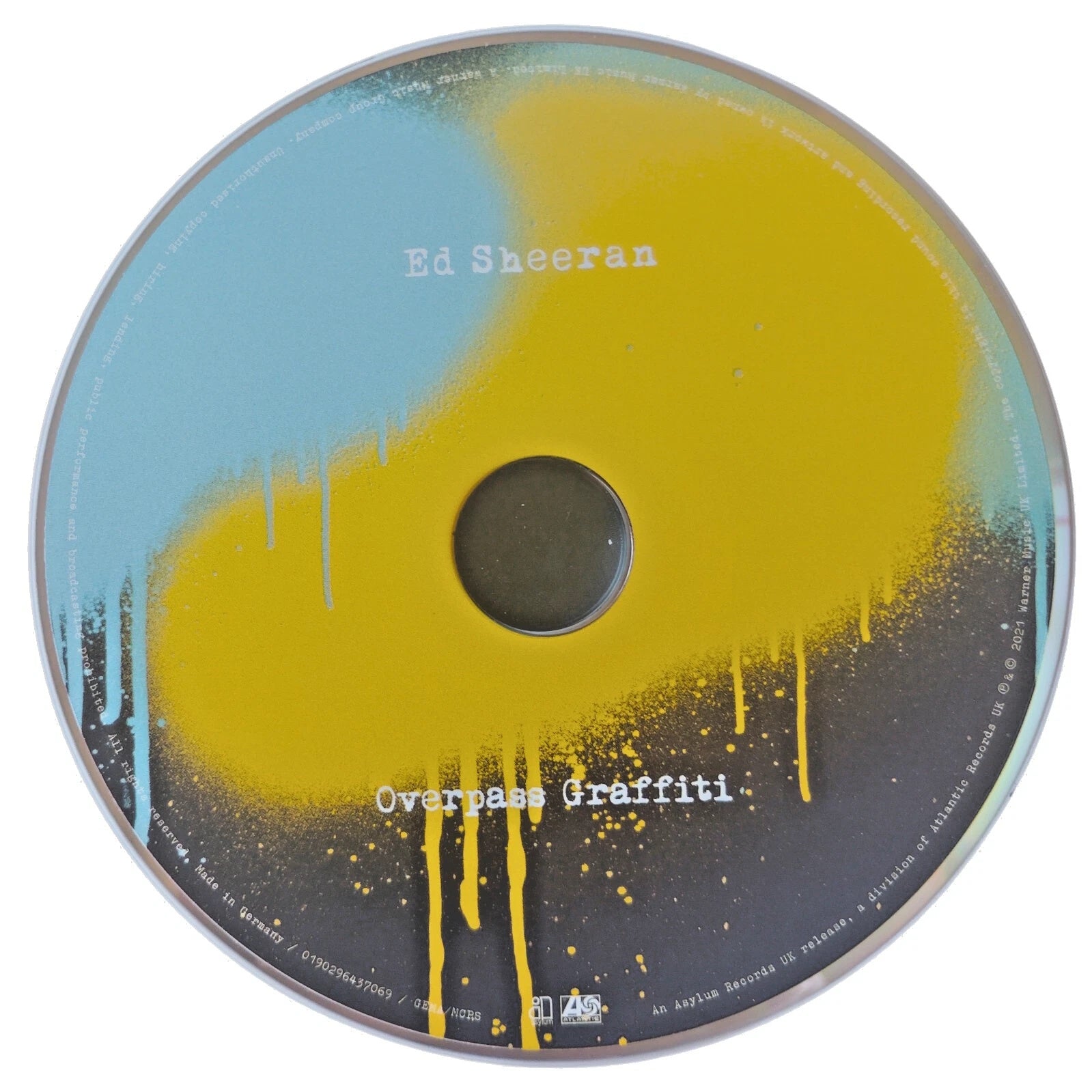 Ed Sheeran Autographed Overpass Graffiti Auto Photo Beckett BAS