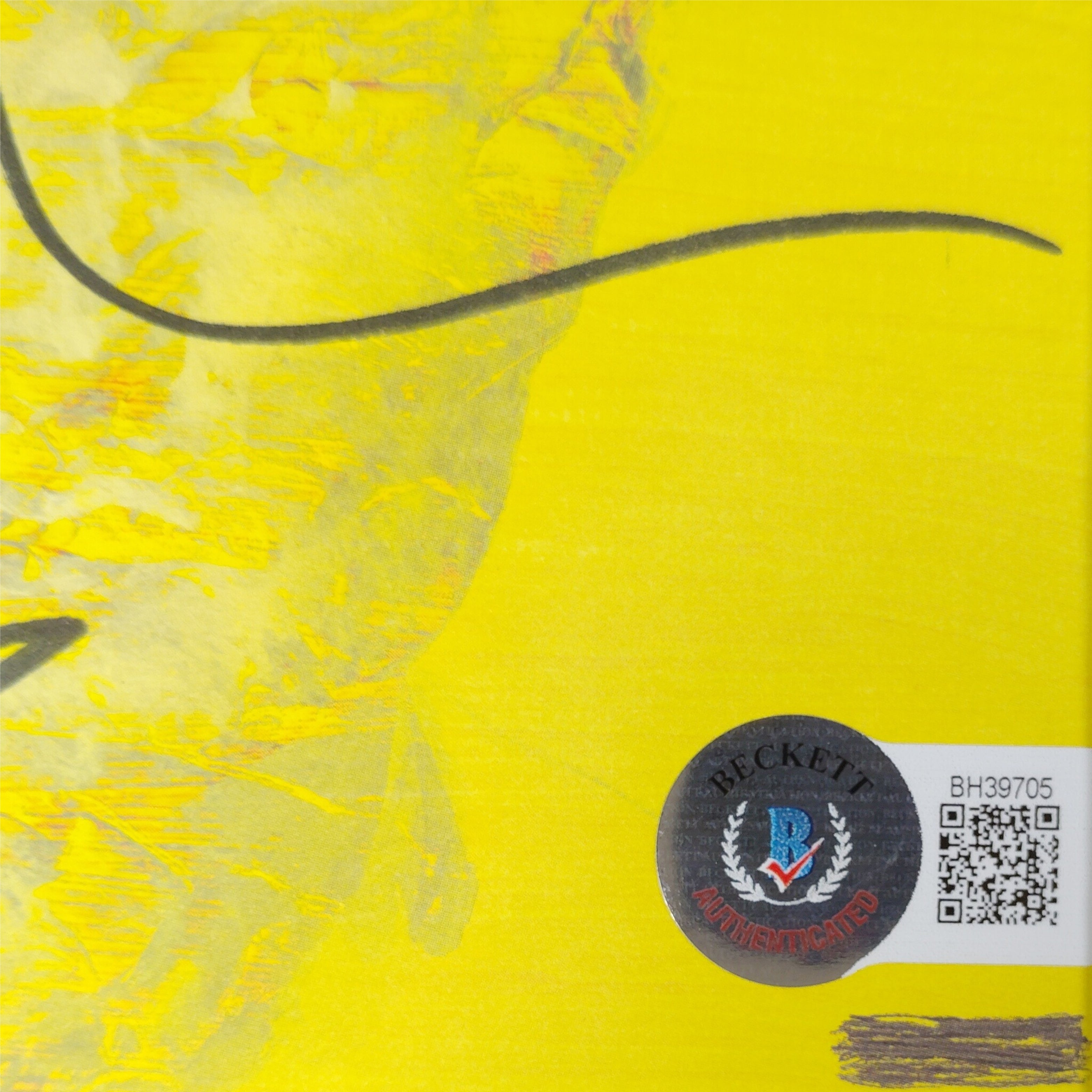 Ed Sheeran auto photo – authentication sticker – Beckett COA