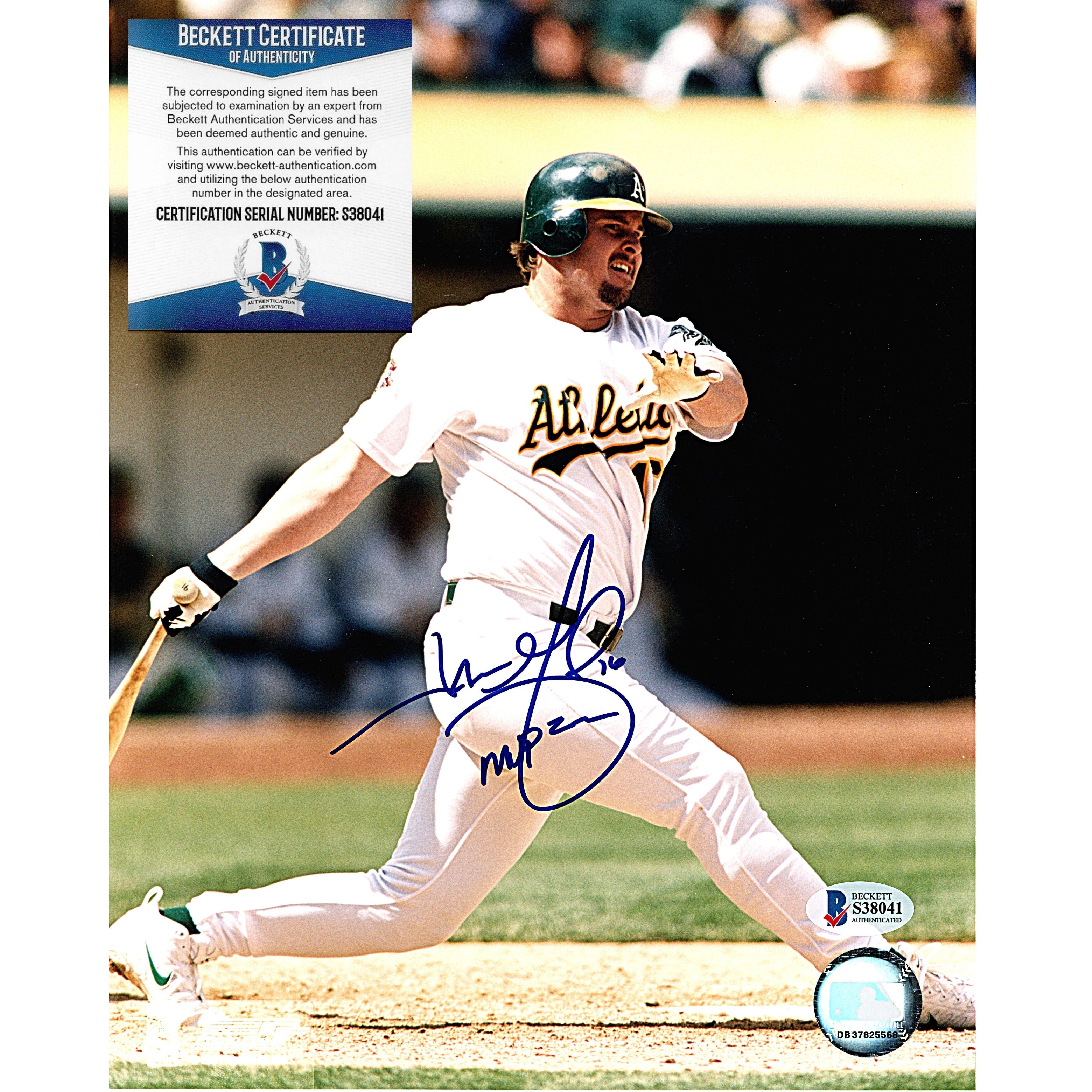 Jason Giambi Oakland Athletics Autographed Trading Card Beckett BAS