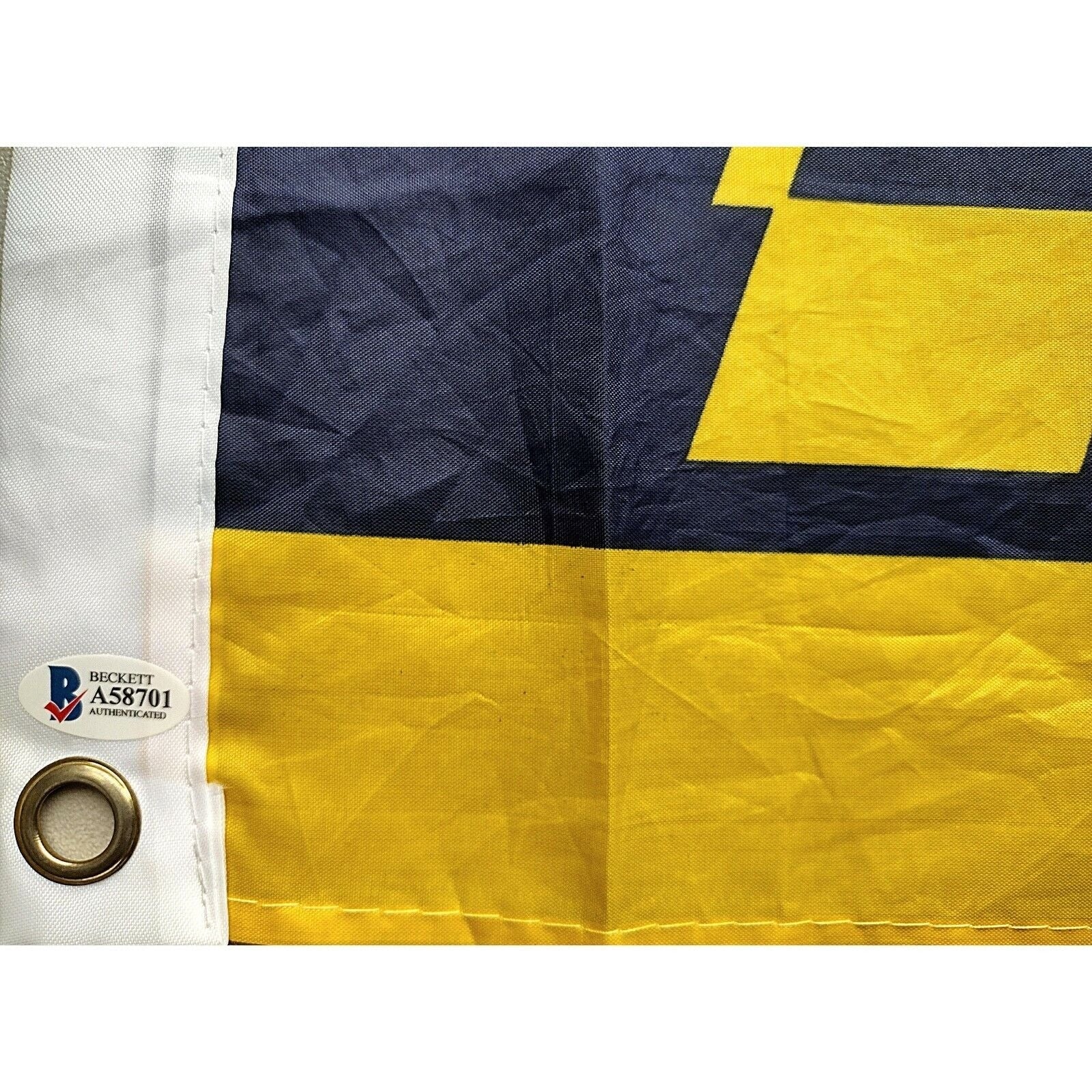 La Rams Legends Autographed Football Flag Signed Beckett BAS