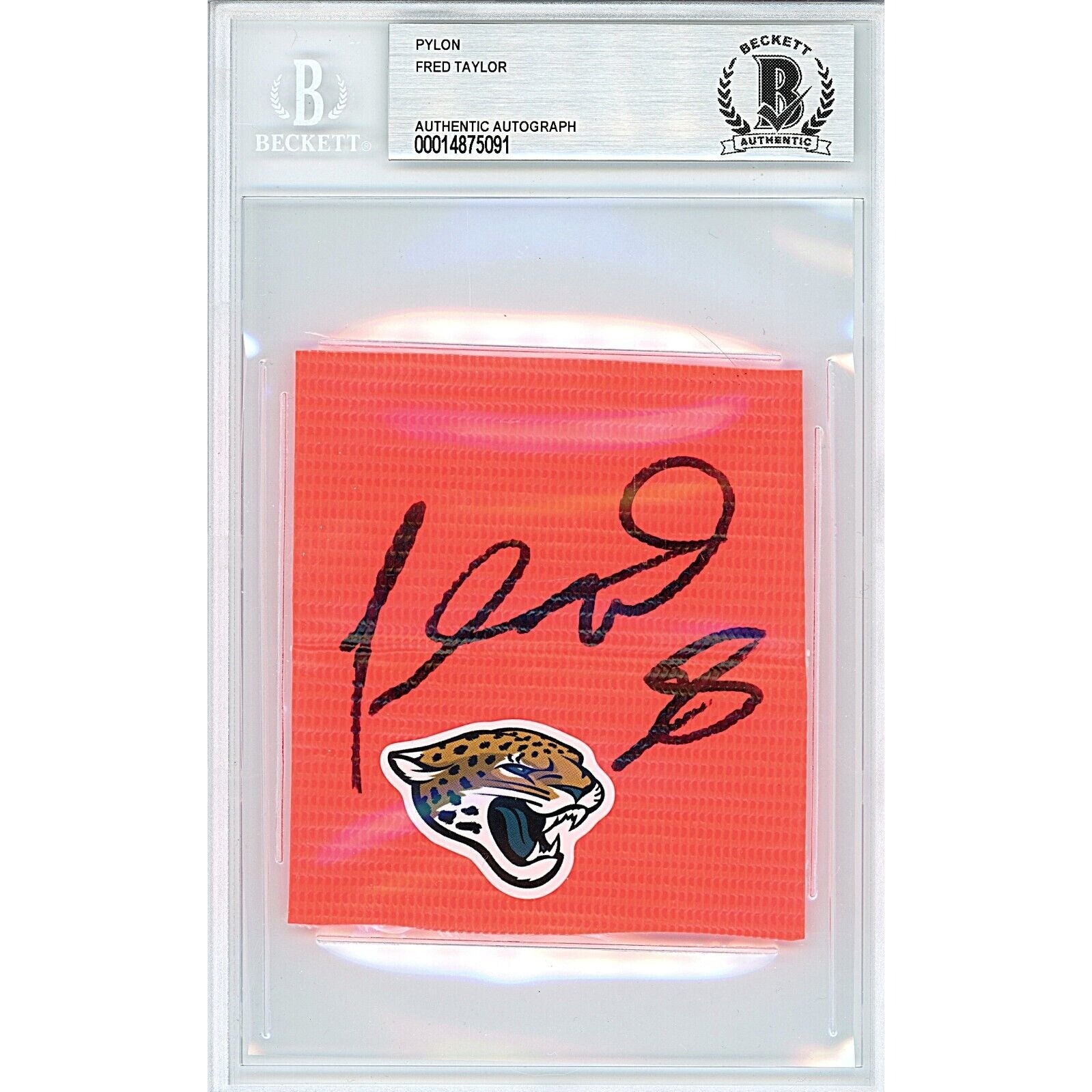 Fred Taylor Jacksonville Jaguars Autographed Football – Beckett BAS