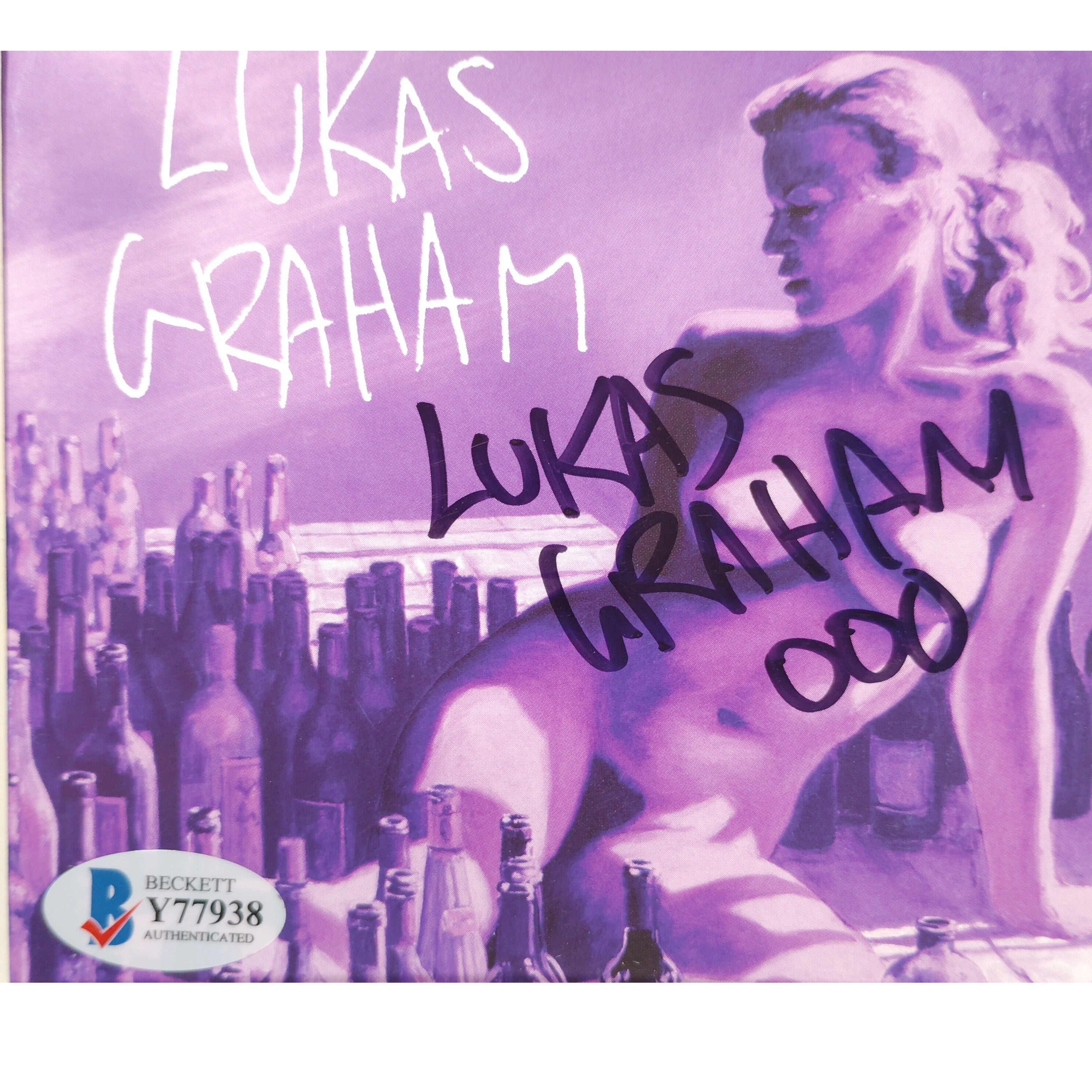 Lukas Graham Autograph 3 The Purple Album Framed – Beckett BAS.