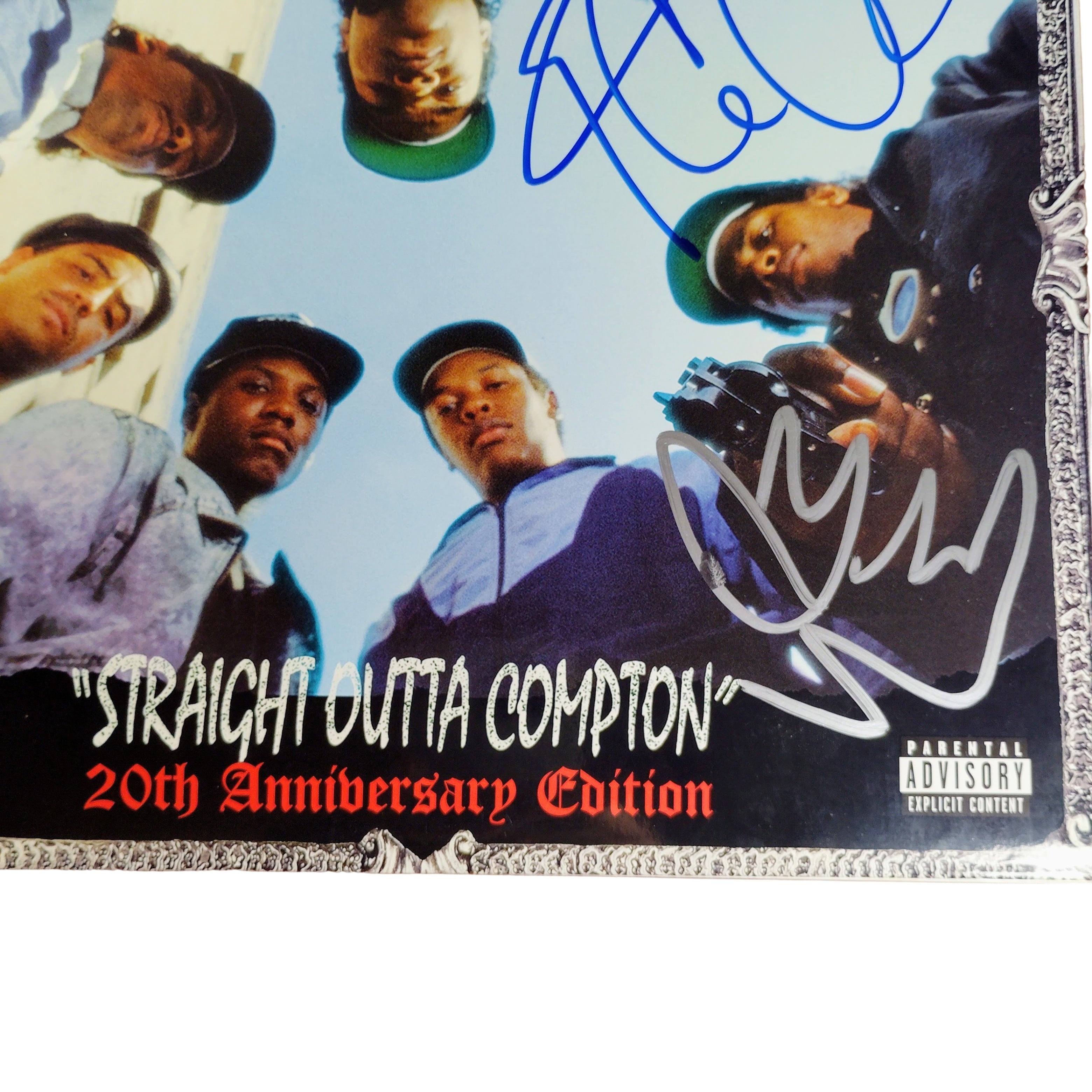 Ice Cube And Dj Yella auto photo – authentication sticker – Beckett COA