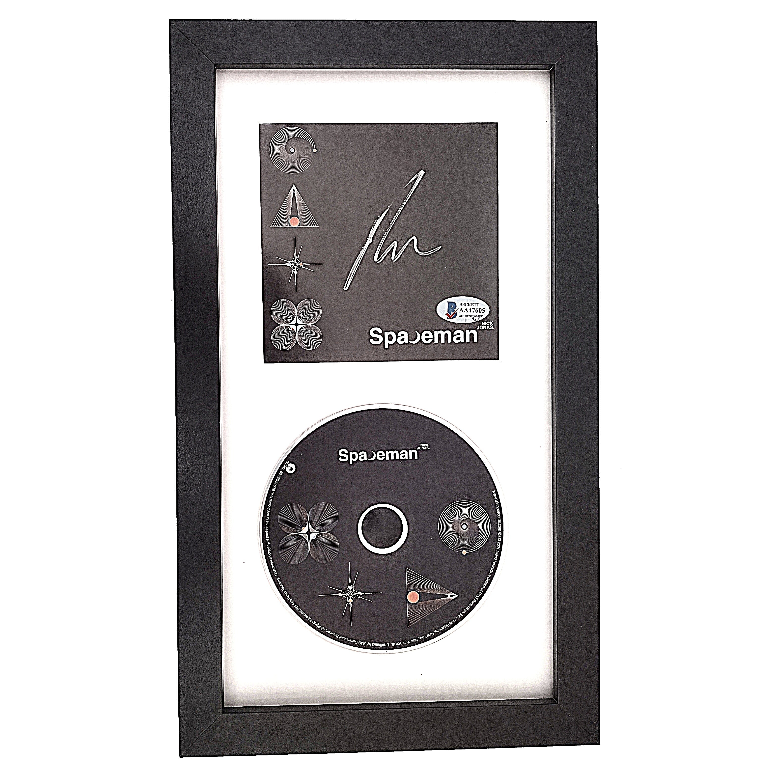 Nick Jonas Signed Spaceman Photo Beckett BAS