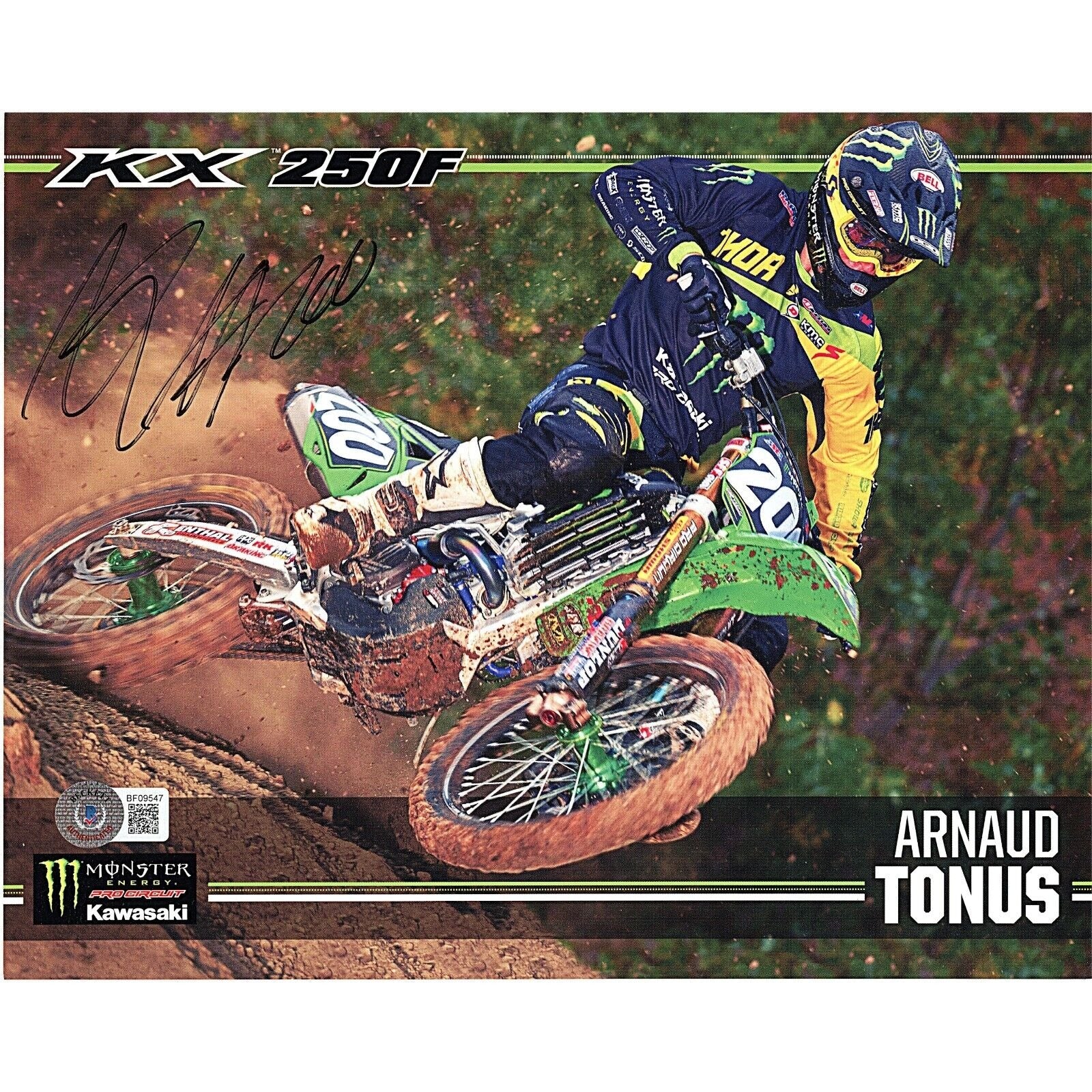 Arnaud Tonus Supercross Autographed Photo – Beckett BAS
