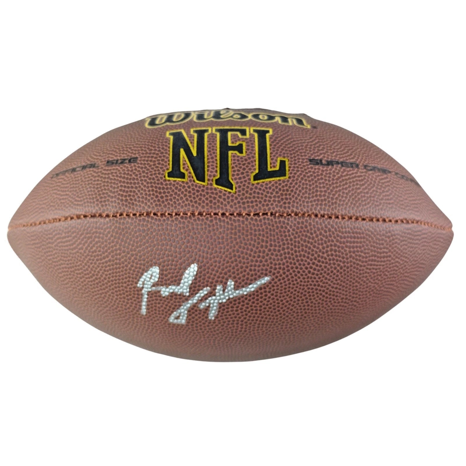 Paul Tagliabue Nfl Commissioner football autograph – angled display – Beckett COA