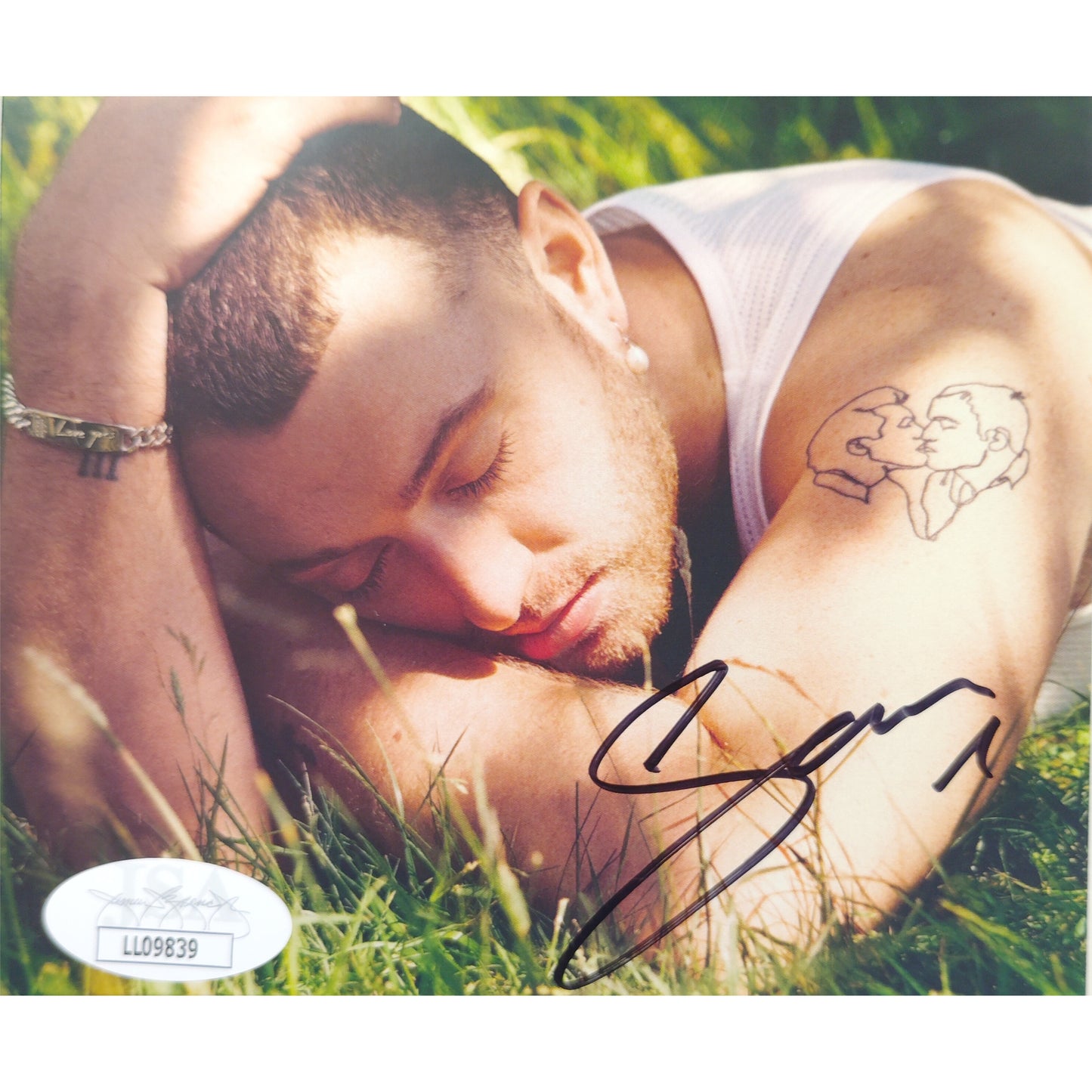 Music- Autographed- Sam Smith Signed Love Goes Framed Compact Disc Cover Booklet with CD- JSA Authentication 203