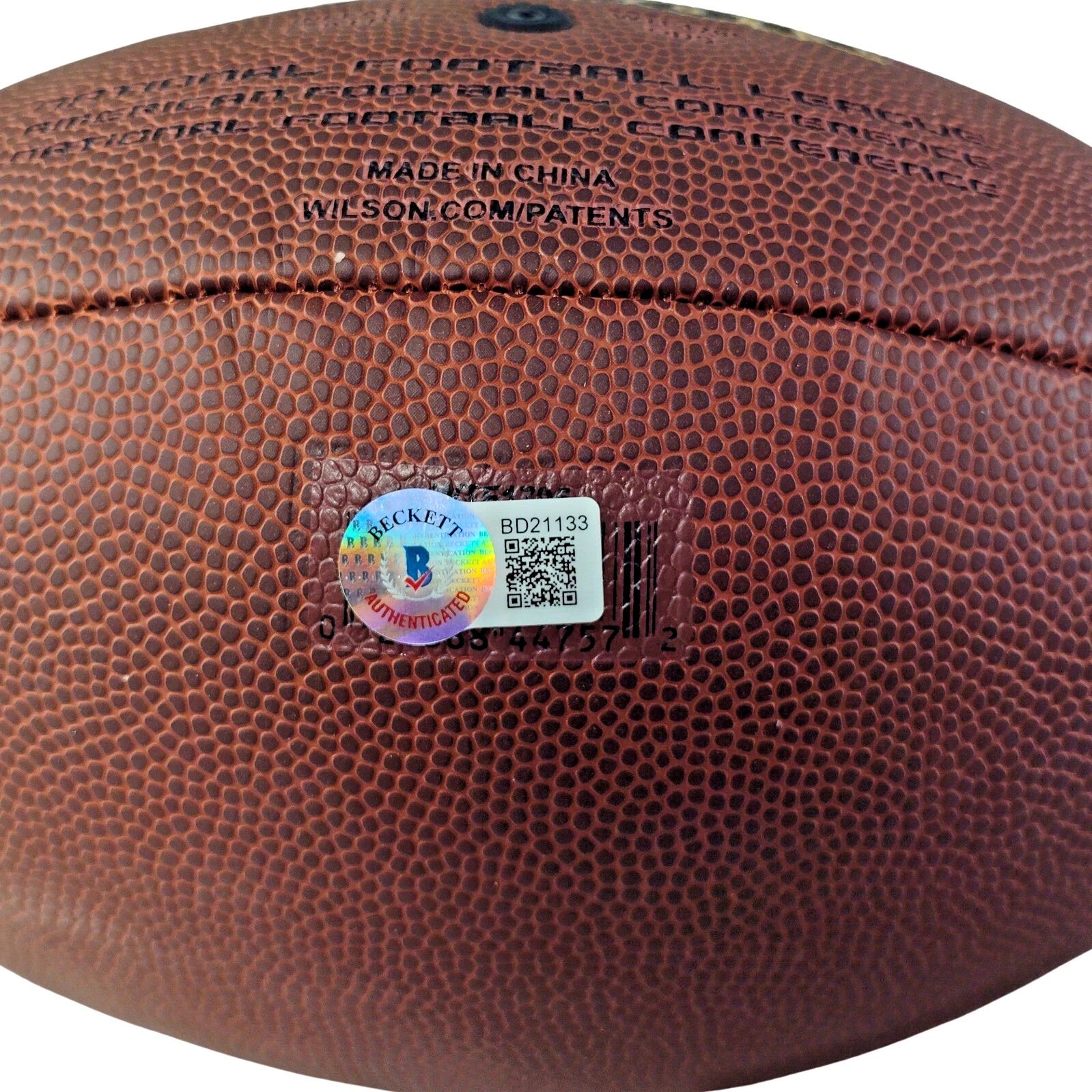 Shaquil Barrett auto football – authentication sticker – Beckett COA