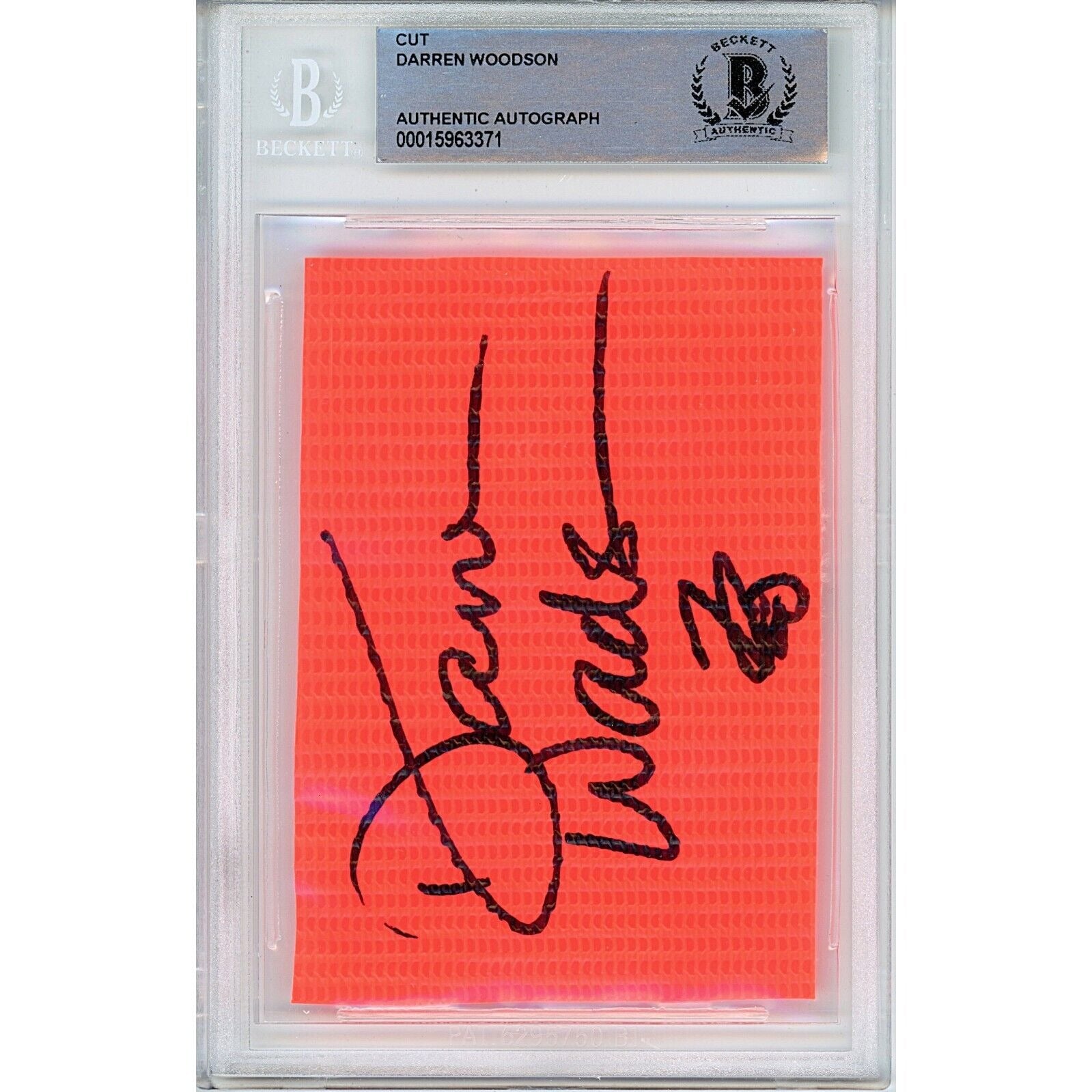 Darren Woodson Dallas Cowboys Autographed Signed Trading Card Beckett BAS