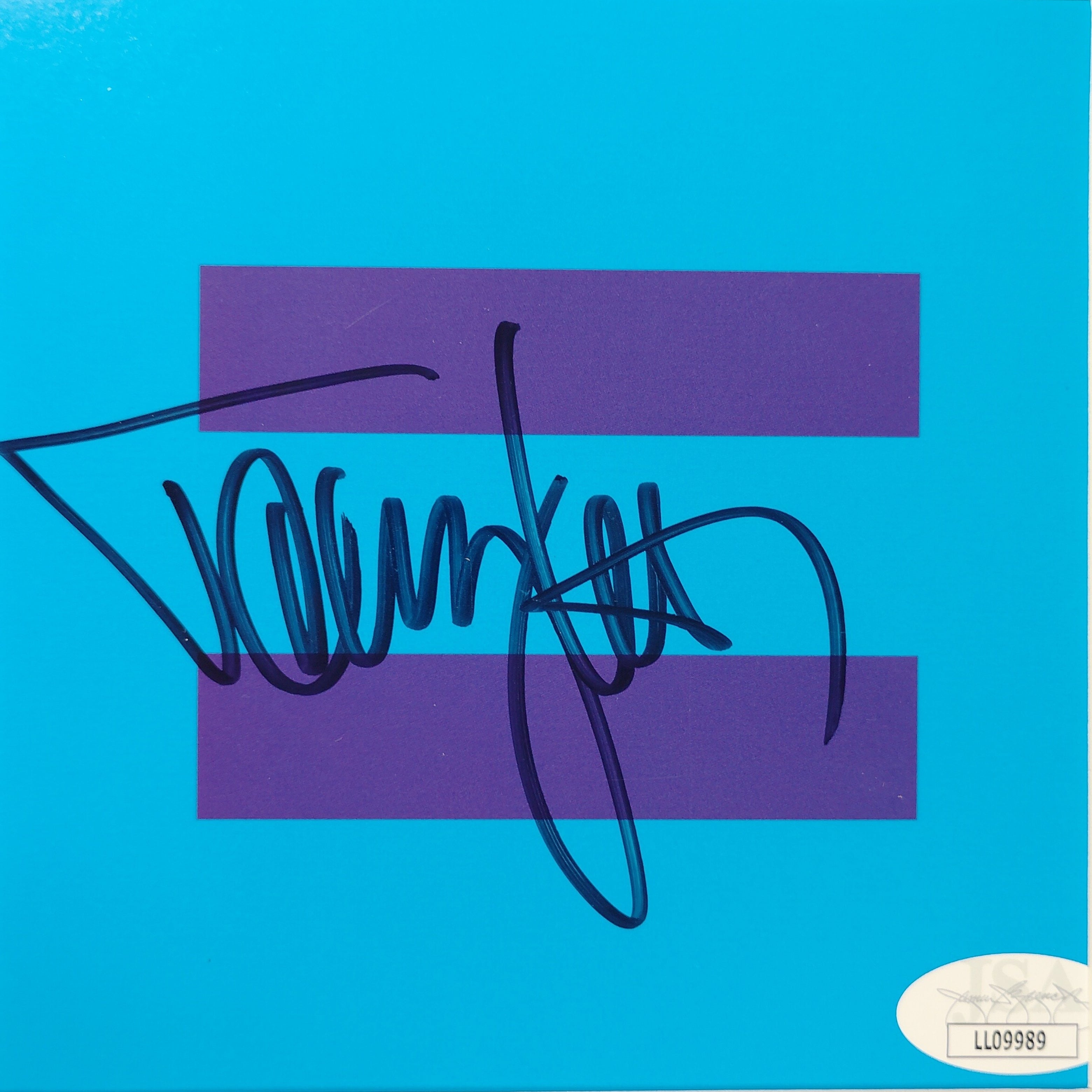 Tommy Lee Of Motley Crue signed trading card – signature close-up – JSA COA