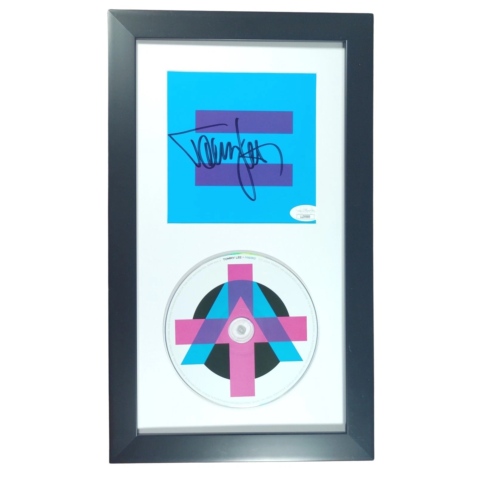 Tommy Lee Of Motley Crue autographed trading card – full view – JSA COA