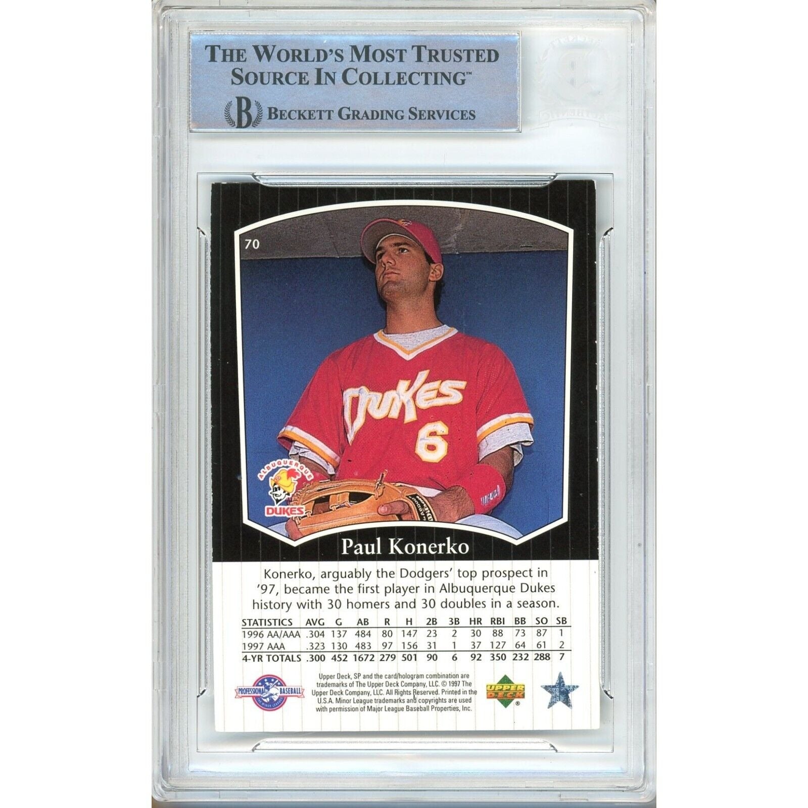 Paul Konerko Chicago White Sox signed trading card – signature close-up – Beckett COA