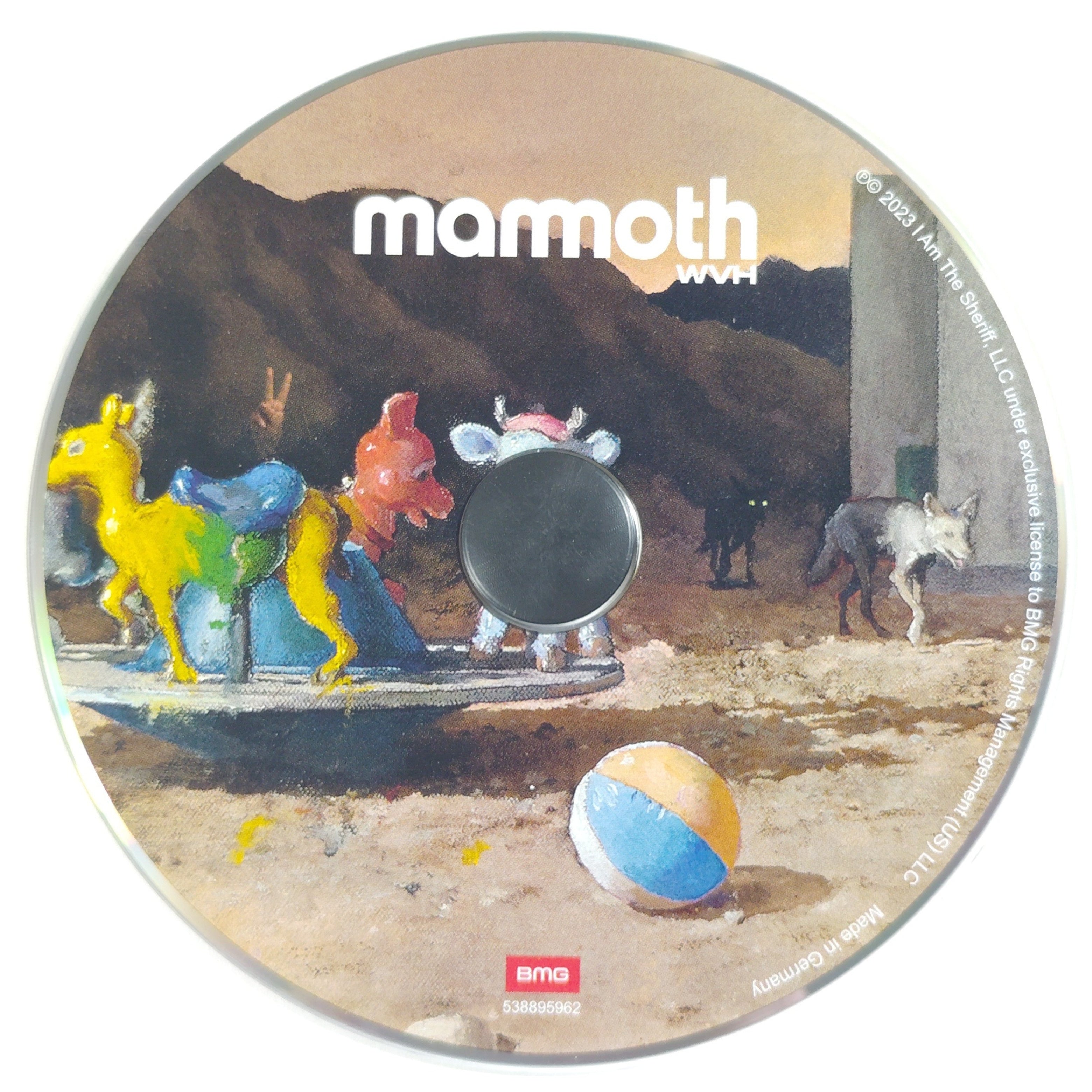 Wolfgang Van cd autograph – angled display – Beckett COA