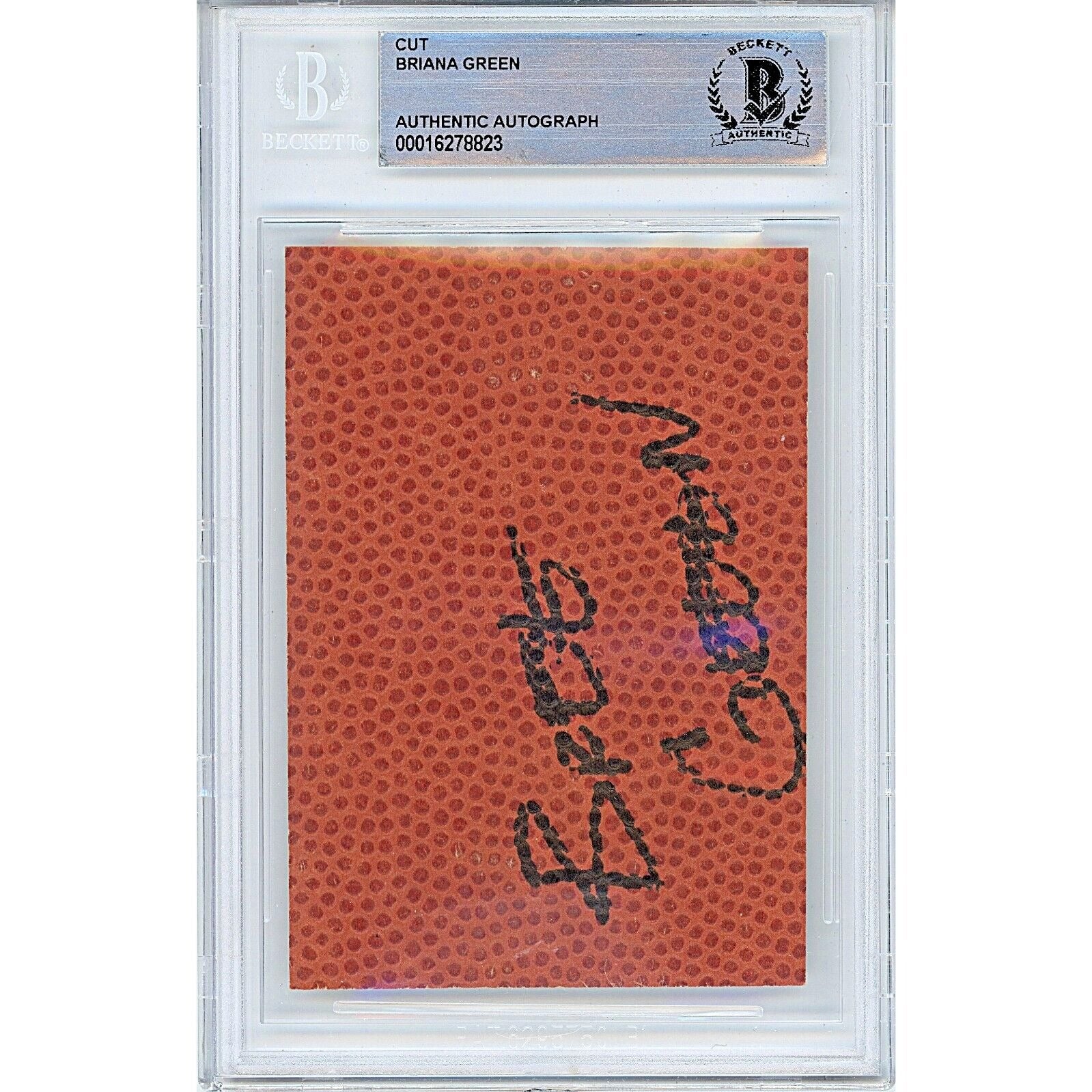 Briana Bree Green Signed Trading Card – Beckett BAS