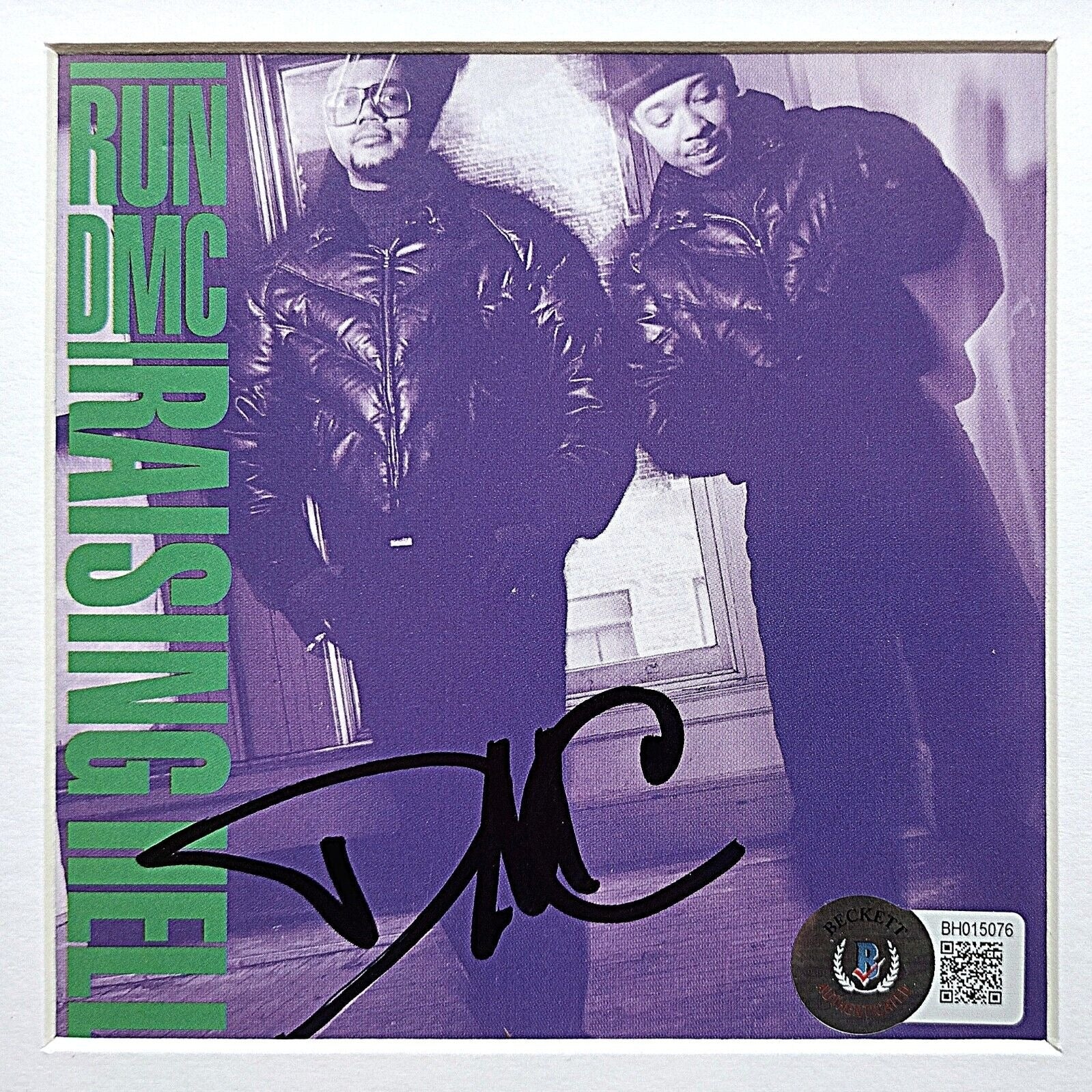 Run DMC signed cd – signature close-up – Beckett COA