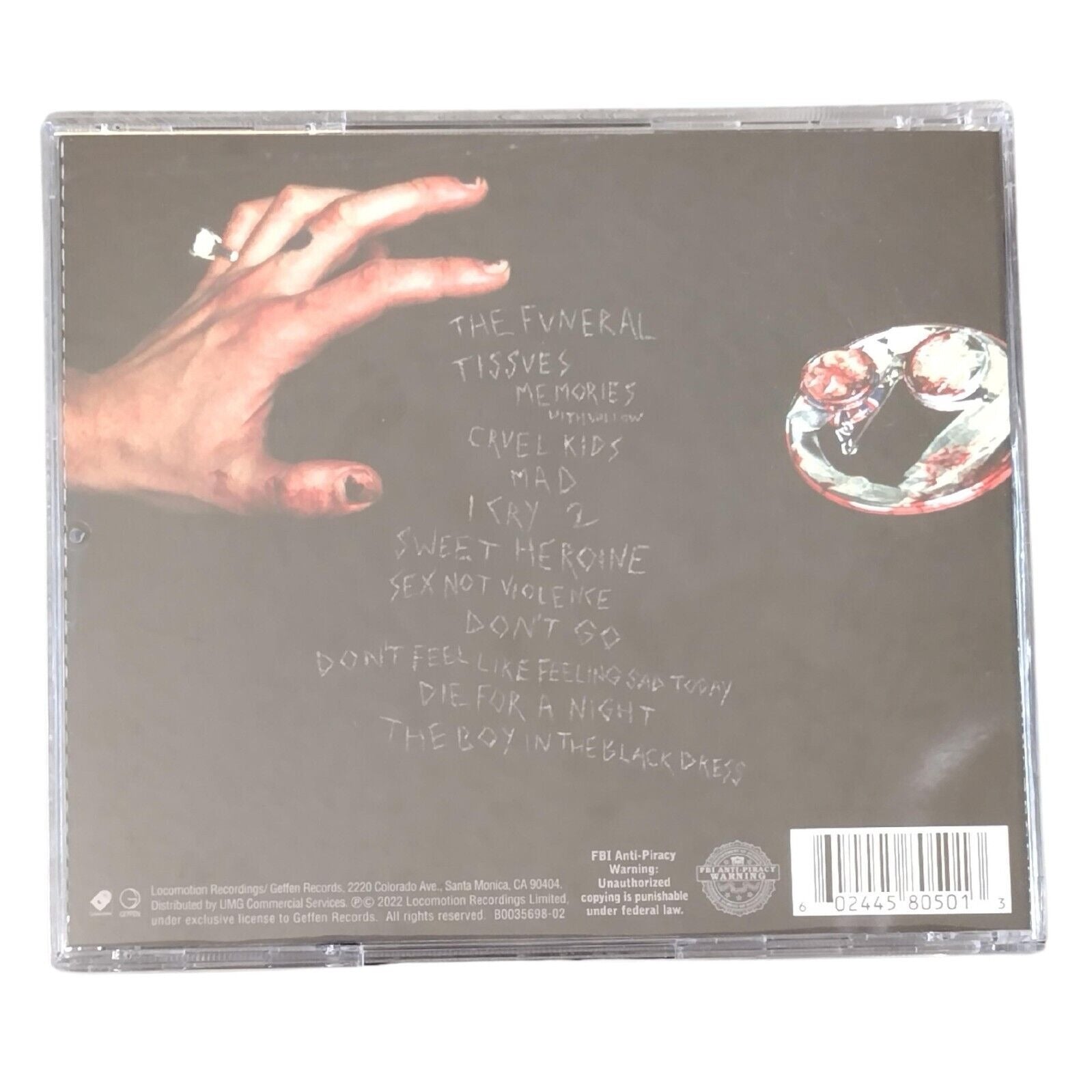 Yungblud auto memorabilia – authentication sticker – Beckett COA