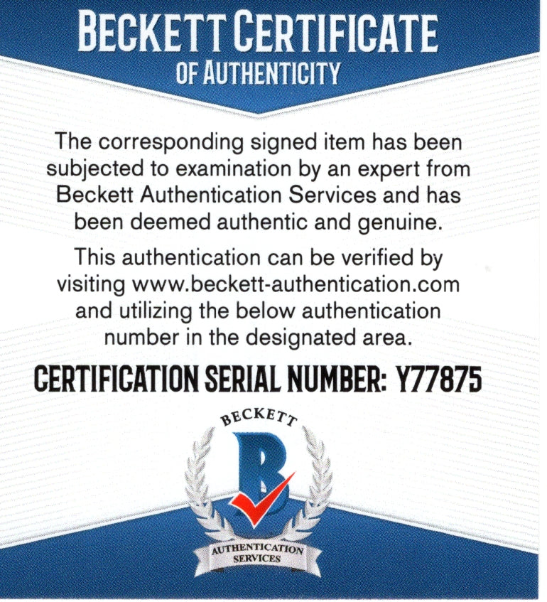 Clinton Portis Denver Broncos Autographed Signed Photo Beckett BAS