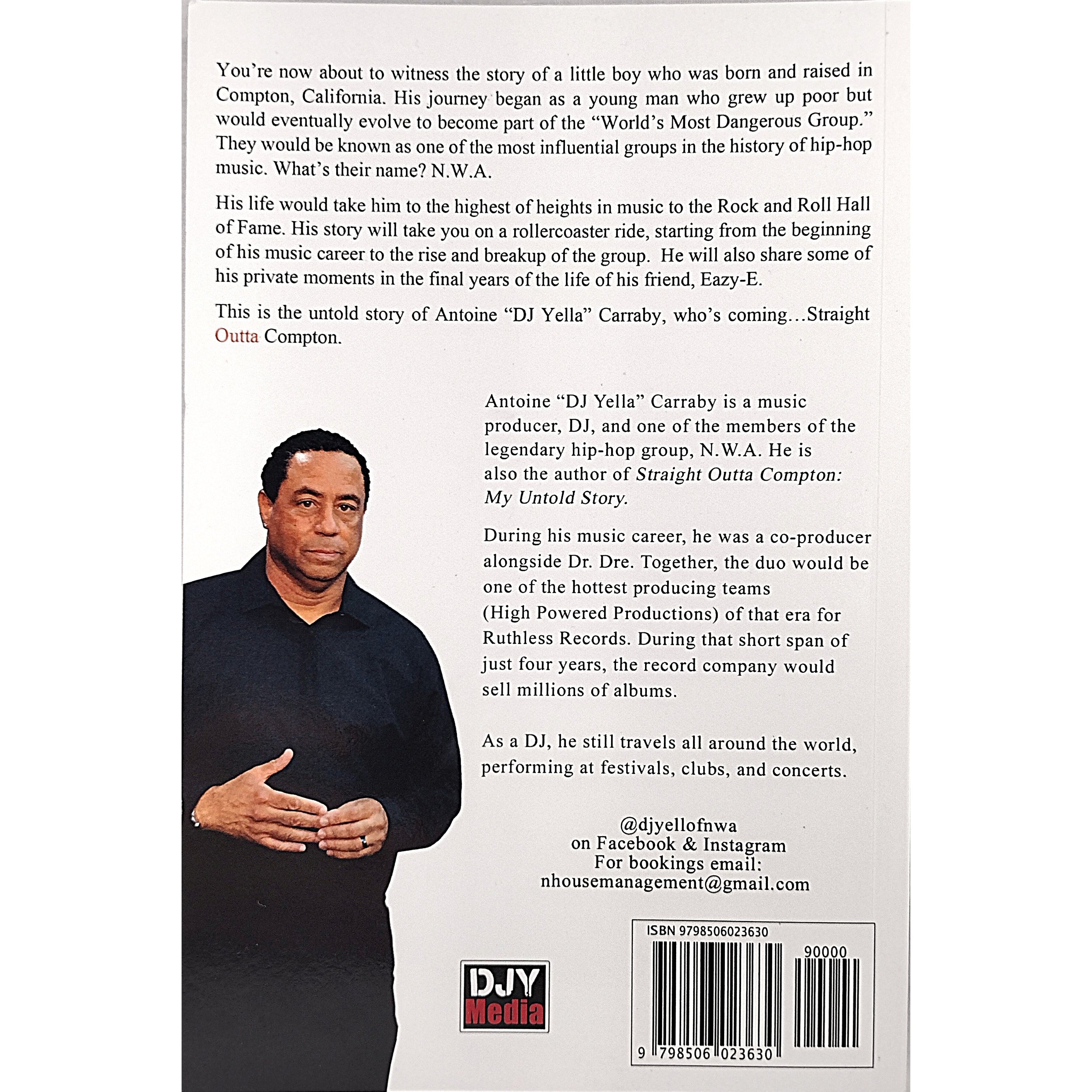 DJ Yella signed cd – signature close-up – Beckett COA