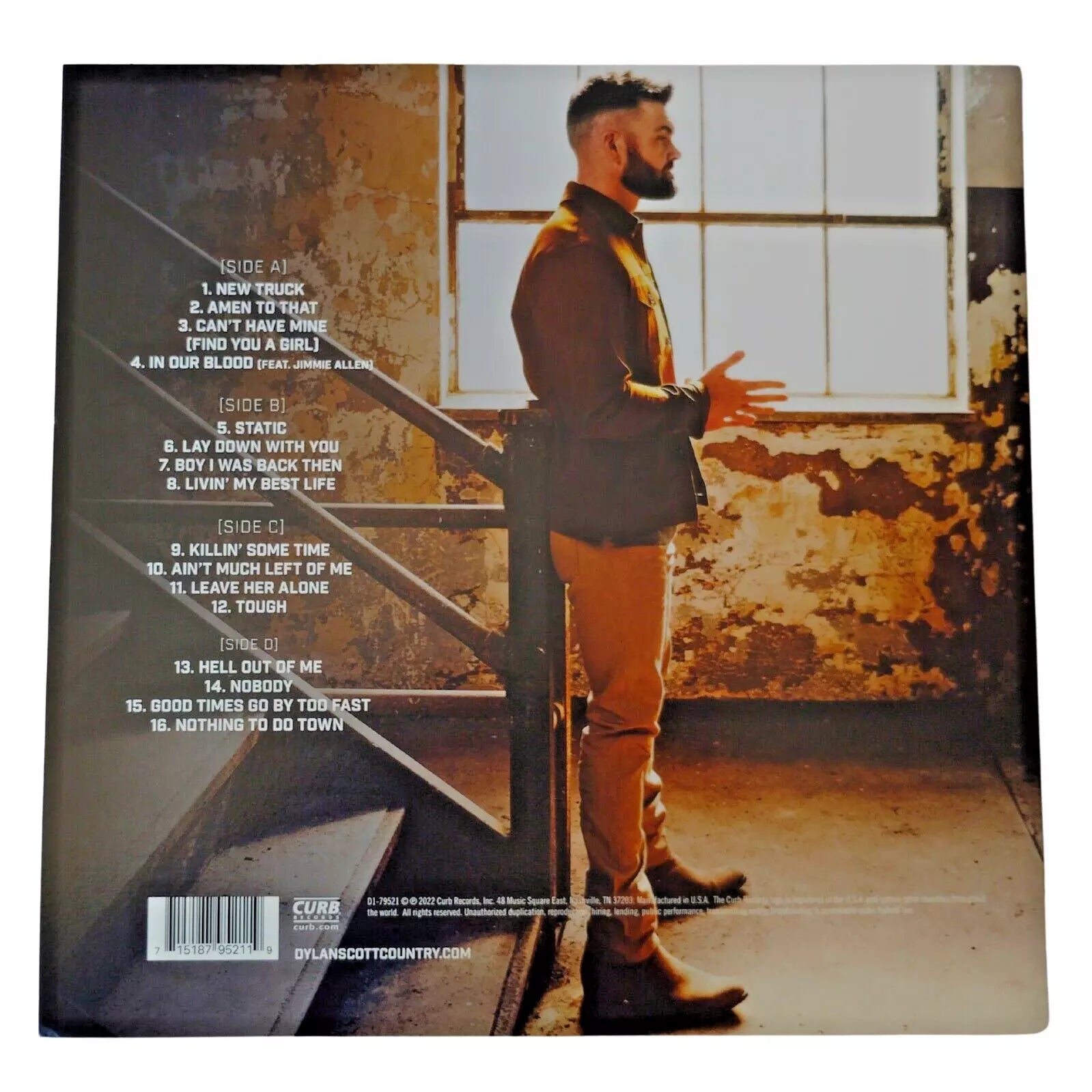 Dylan Scott autographed microphone – full view – Beckett COA