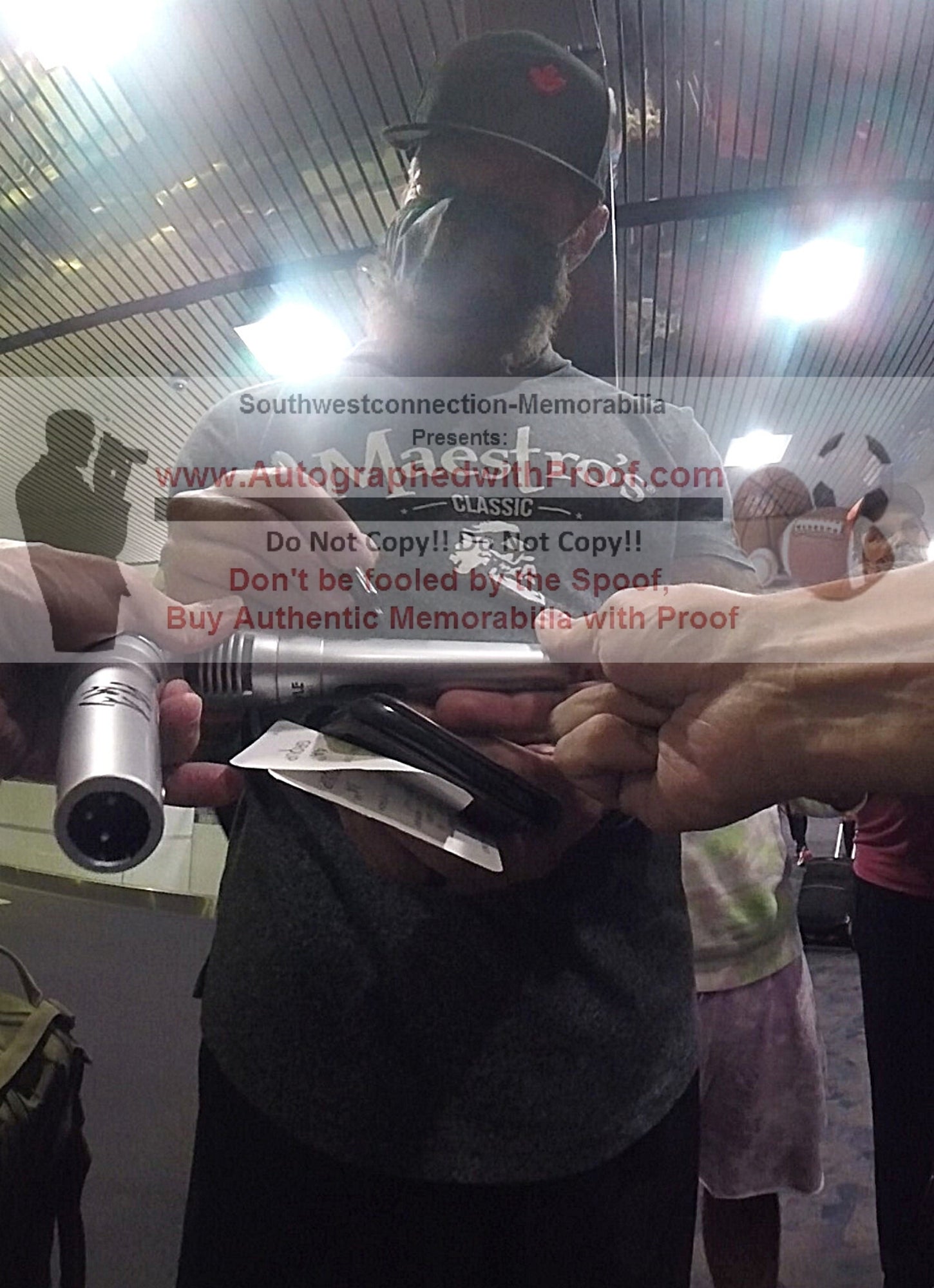 Edge Autographed Microphone Signed Photo Beckett BAS