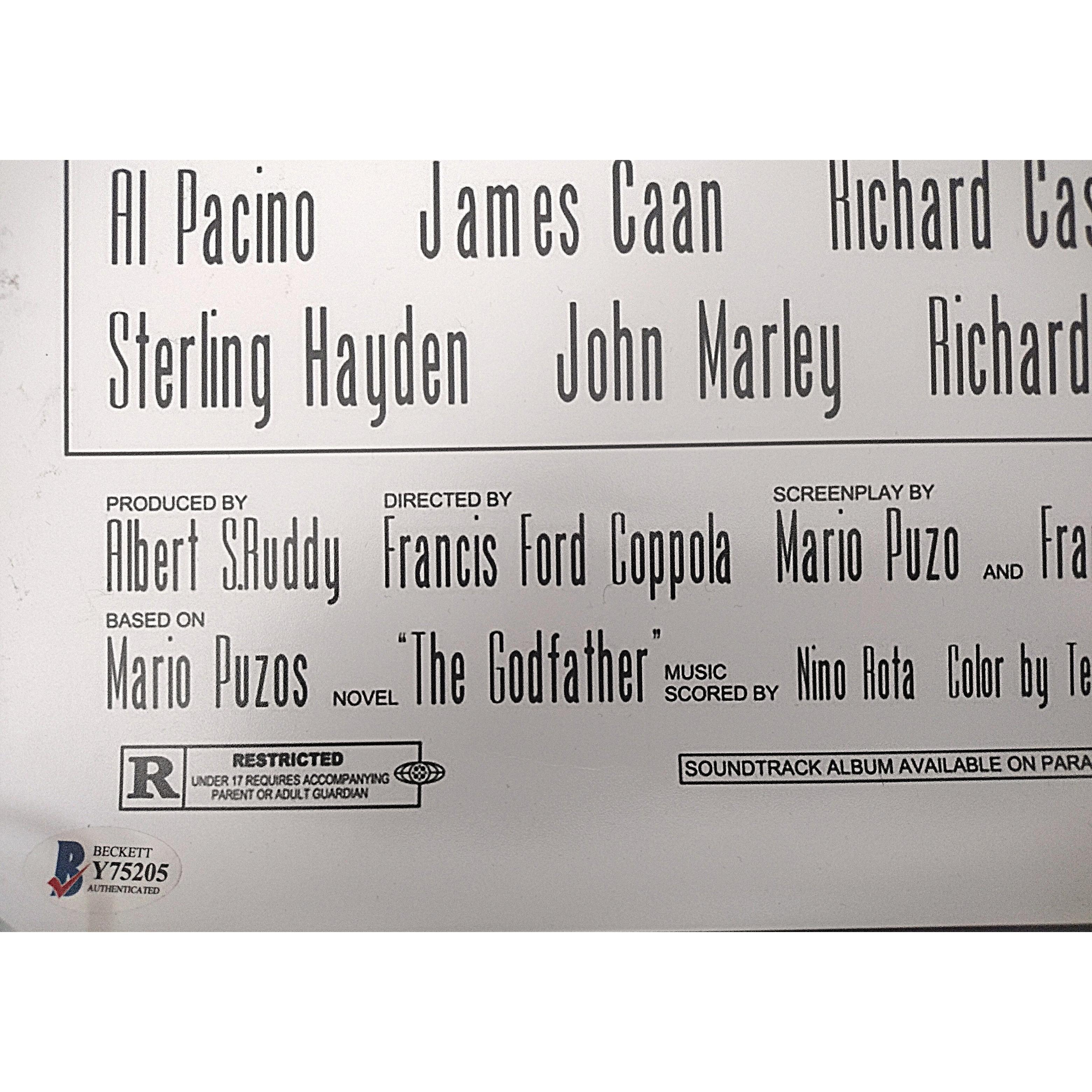 Francis Ford Coppola Autographed The Auto Photo Beckett BAS