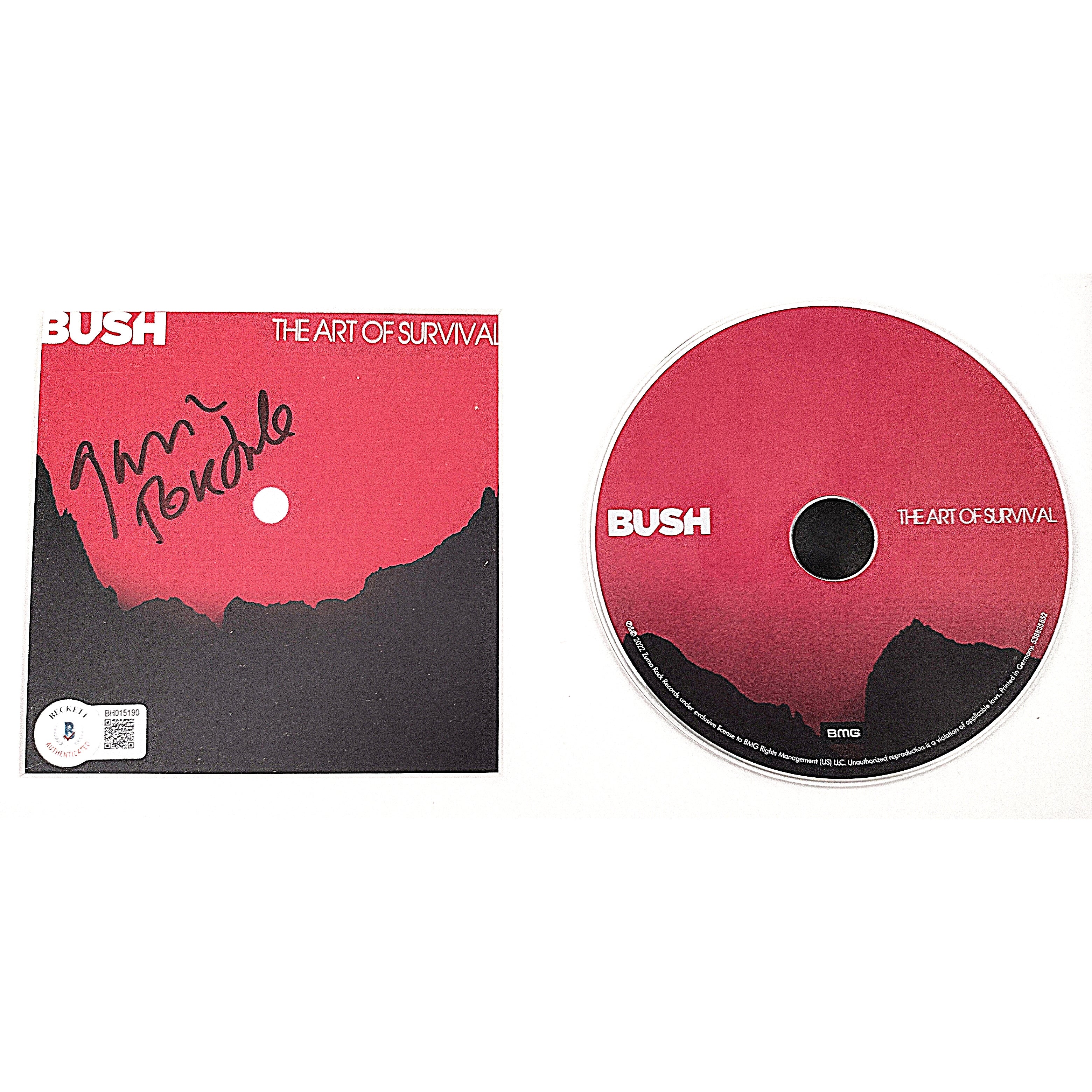 Gavin Rossdale photo autograph – angled display – Beckett COA