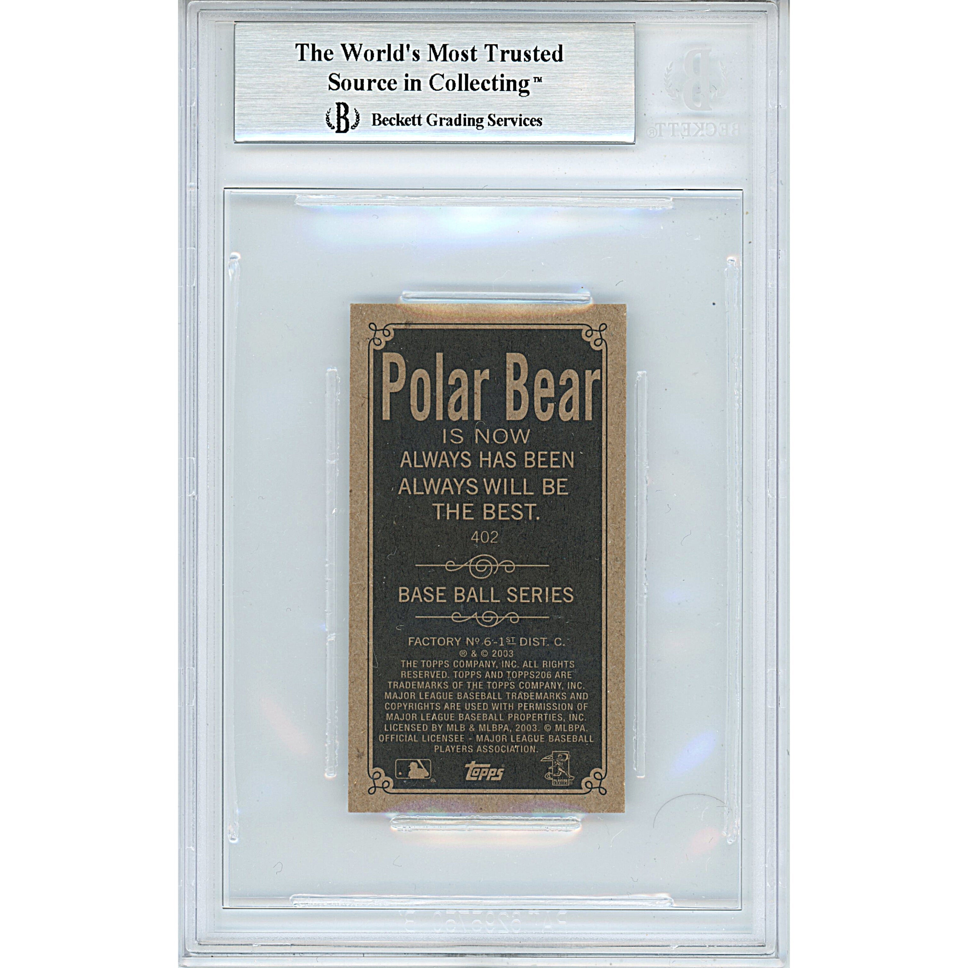 Hee Seop Polar Bear Signed Trading Card Beckett BGS