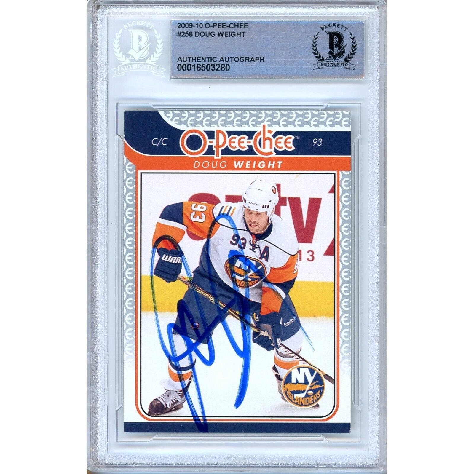 2009 #00016503280 Islanders Autographed Trading Card – Beckett BAS