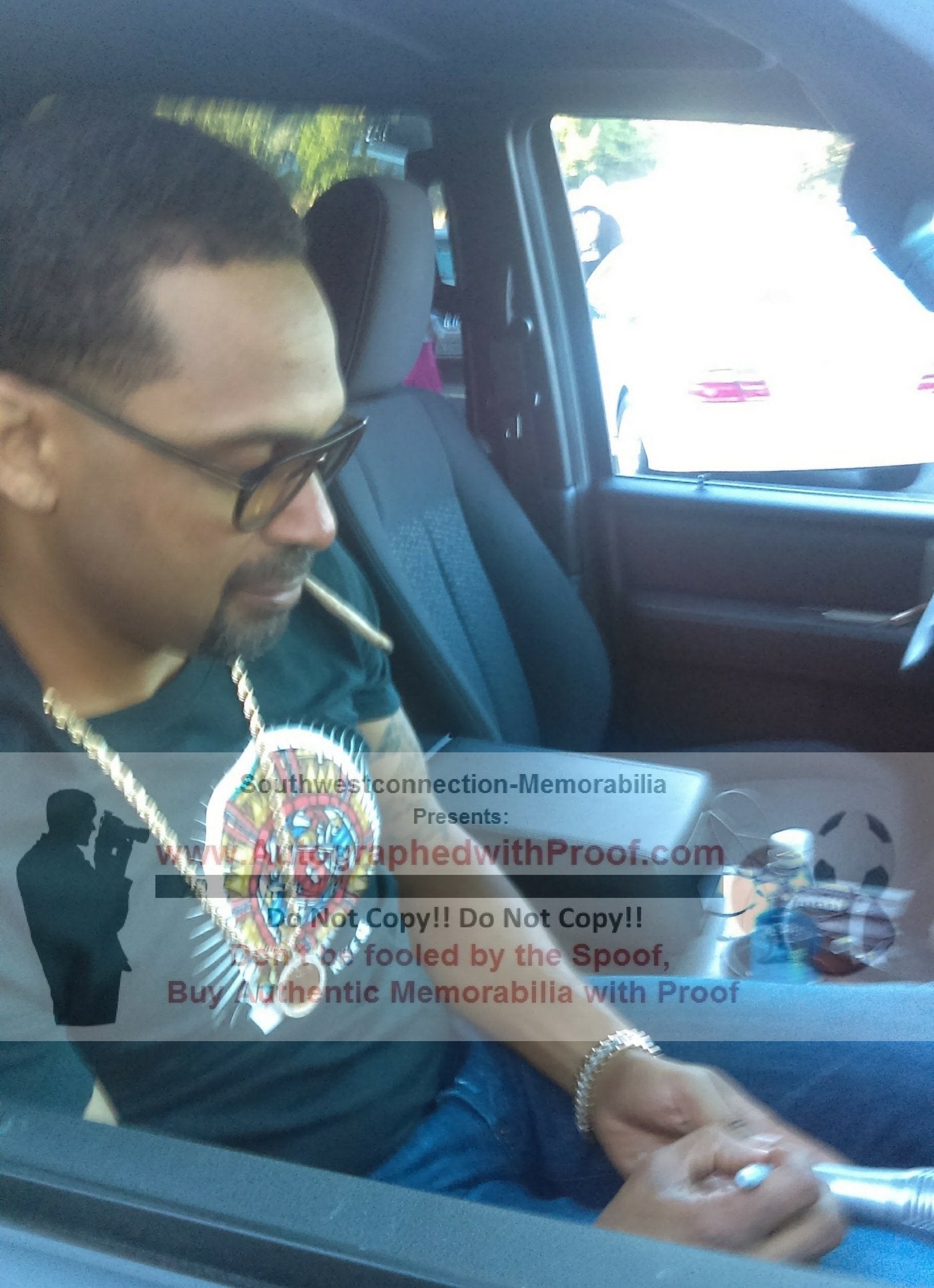 Mike Epps Signed Pyle Microphone Photo Beckett BAS