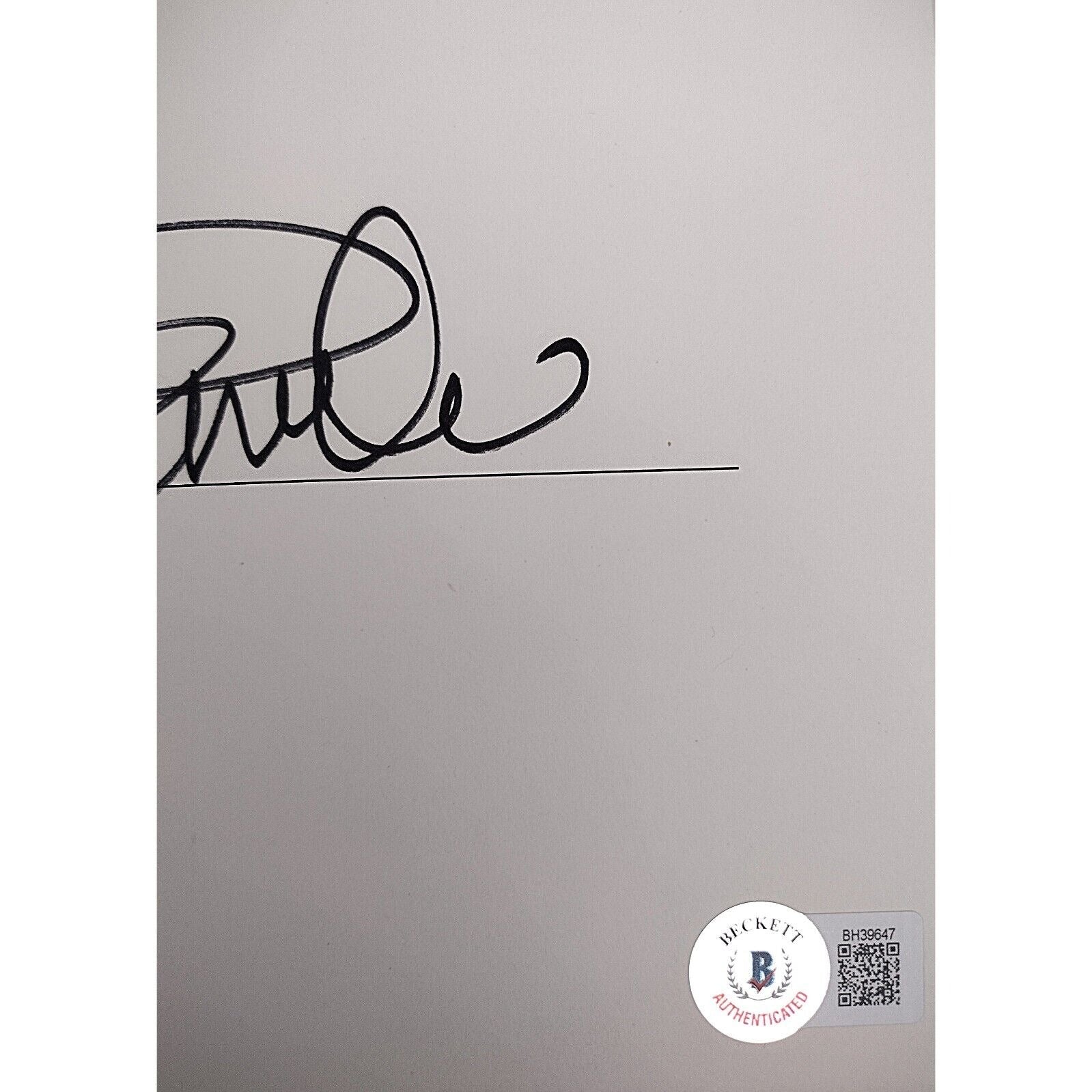 Pamela Anderson auto memorabilia – authentication sticker – Beckett COA