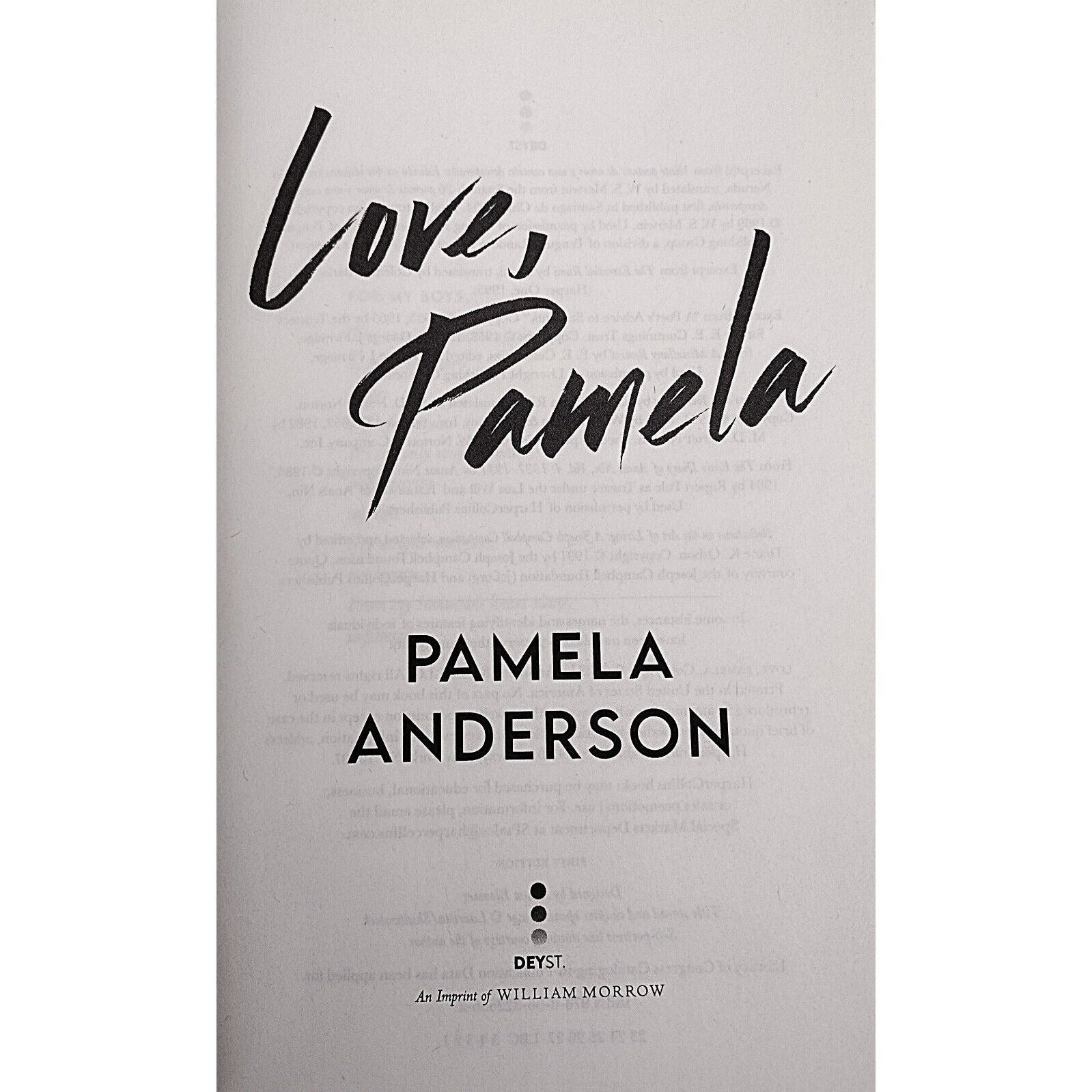 Pamela Anderson autographed memorabilia – full view – Beckett COA