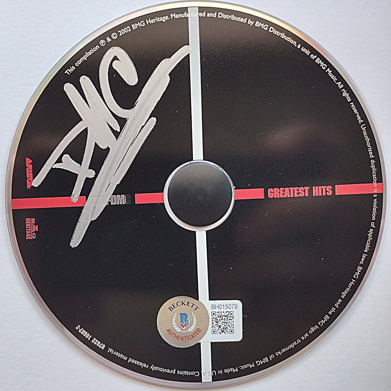 Darryl Mcdaniels Autographed Run Signed Cd Beckett BAS