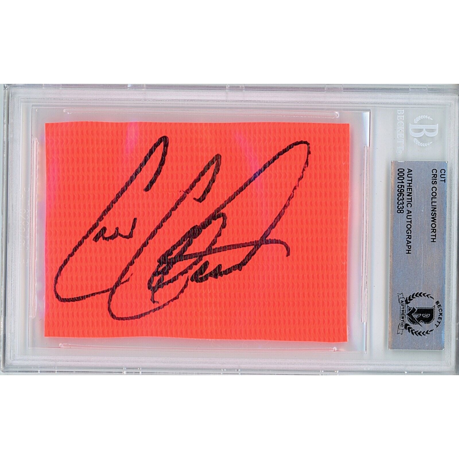 Cris Collinsworth Cincinnati Bengals Autographed Trading Card – Beckett BAS