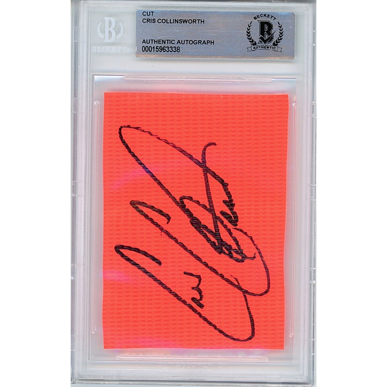 Cris Collinsworth Cincinnati Bengals Autographed Signed Trading Card Beckett BAS