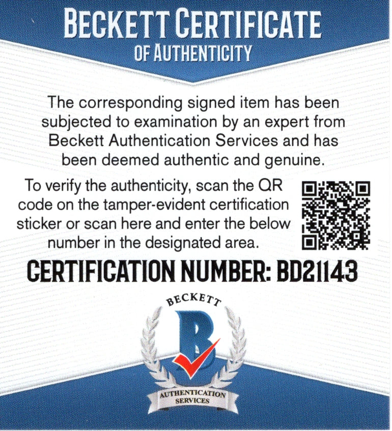 Jim Covert Chicago Bears Autographed Photo Beckett BAS