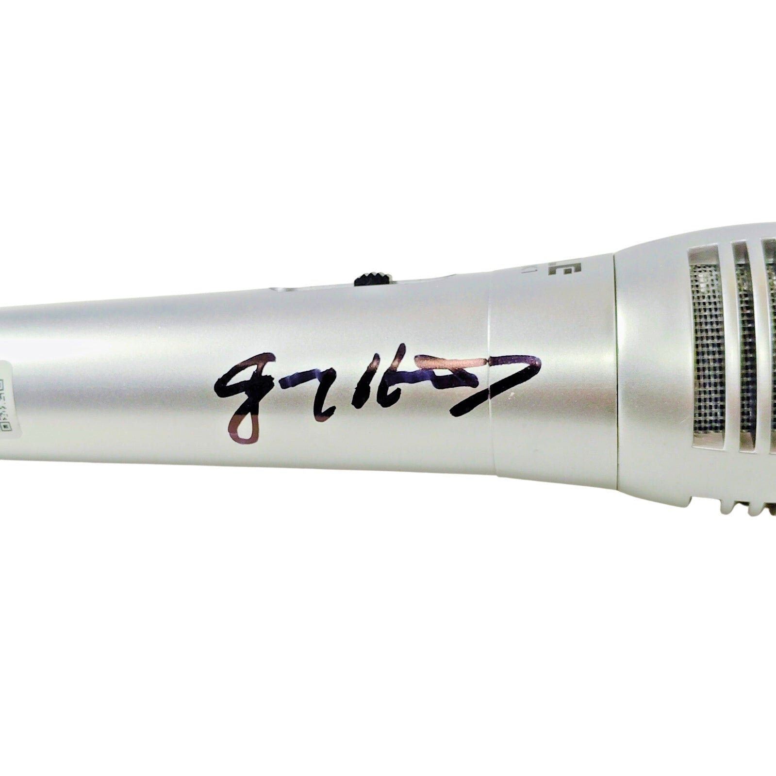 Jimmy Hart Autographed Microphone Photo Beckett BAS
