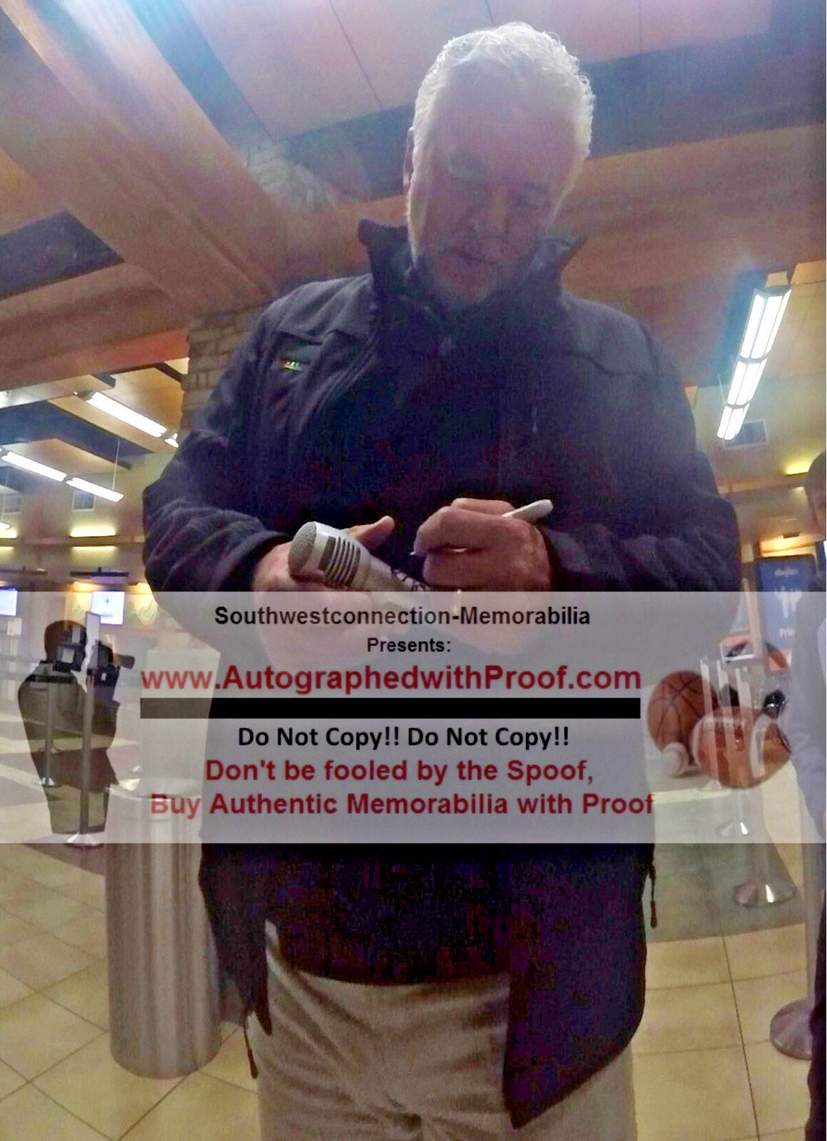 John Autographed Microphone Signed Photo Beckett BAS