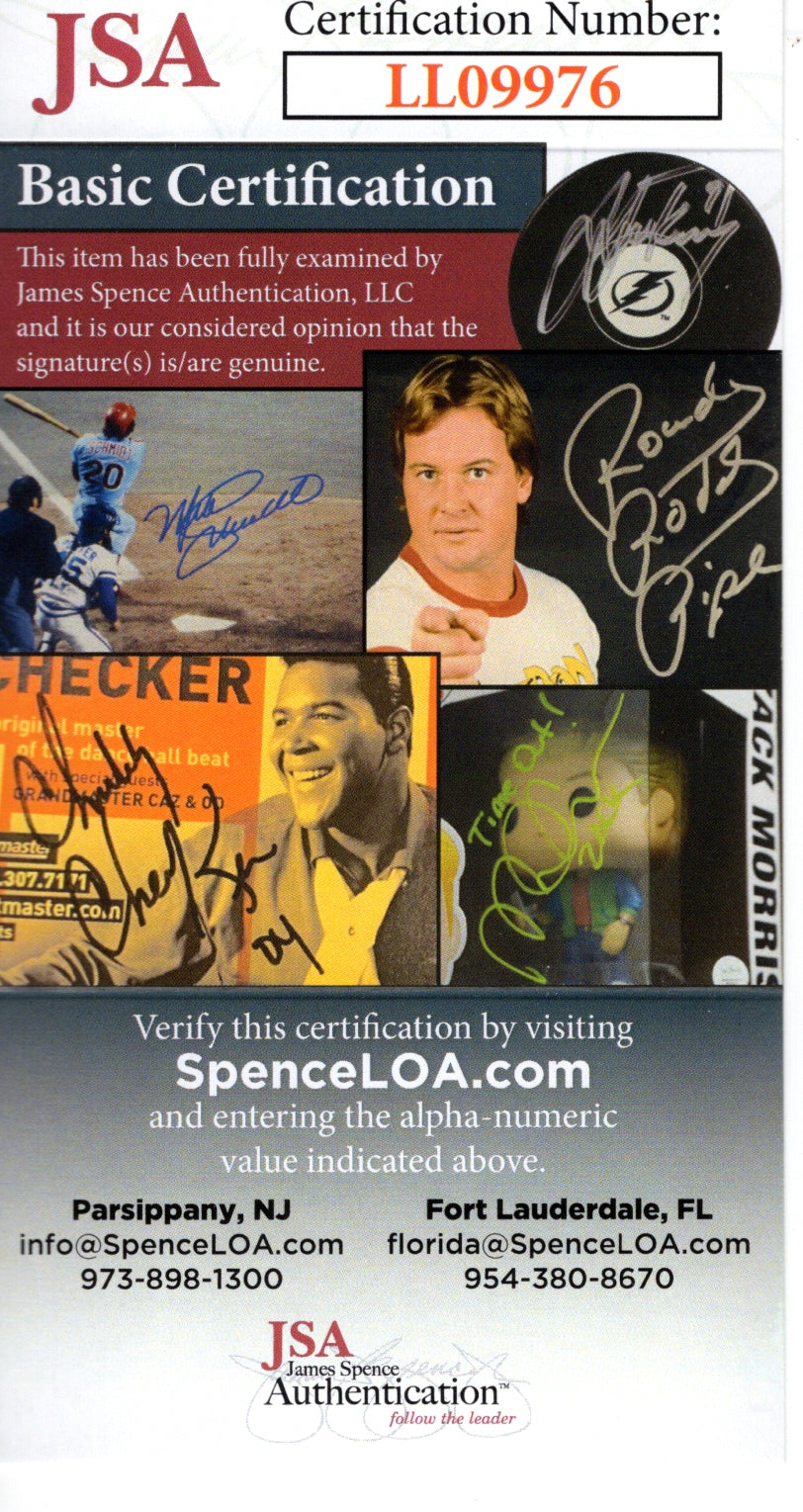 Jon Bon Jovi Autographed Poster Autograph Trading Card JSA