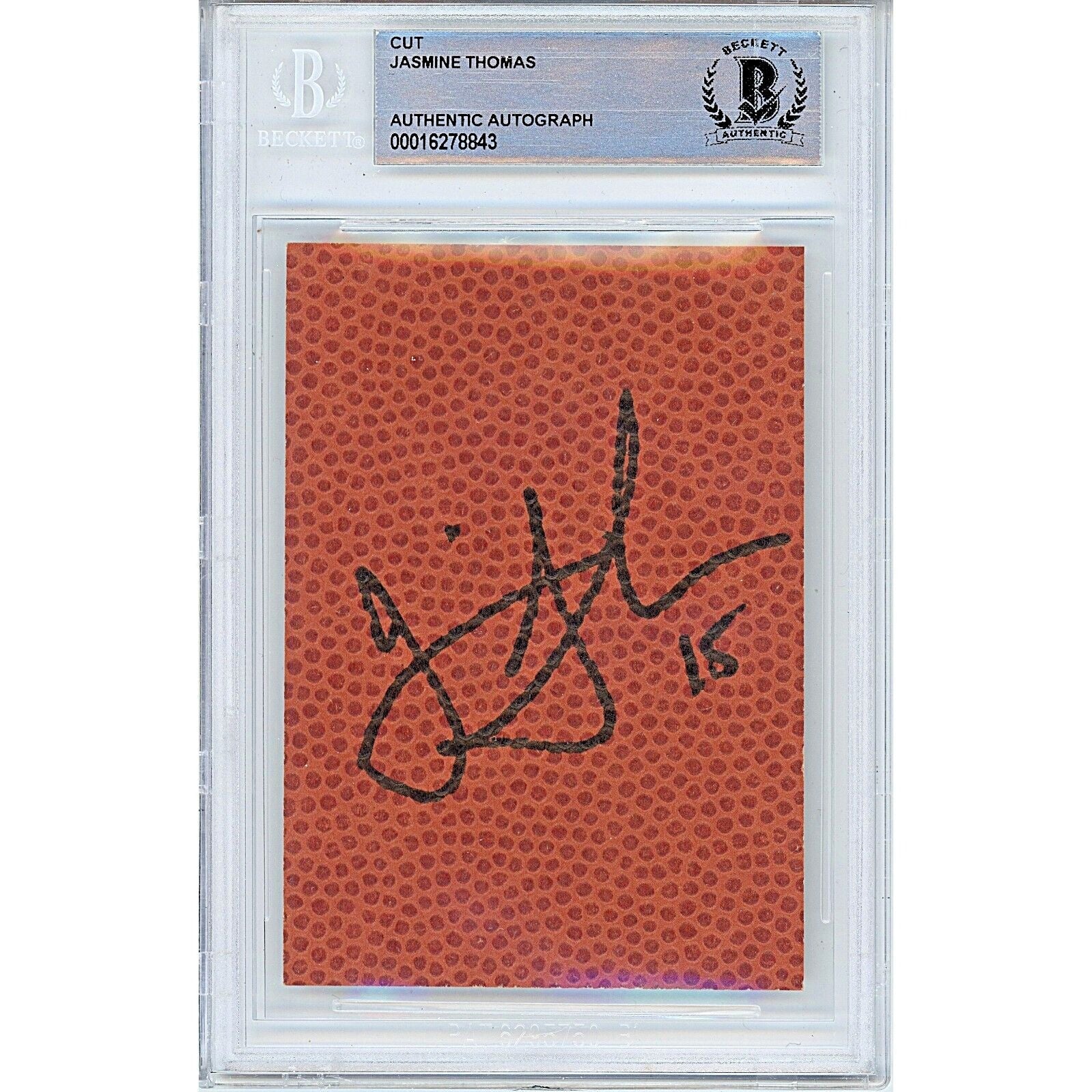 Jasmine Thomas Autographed Cut Signature Beckett BAS
